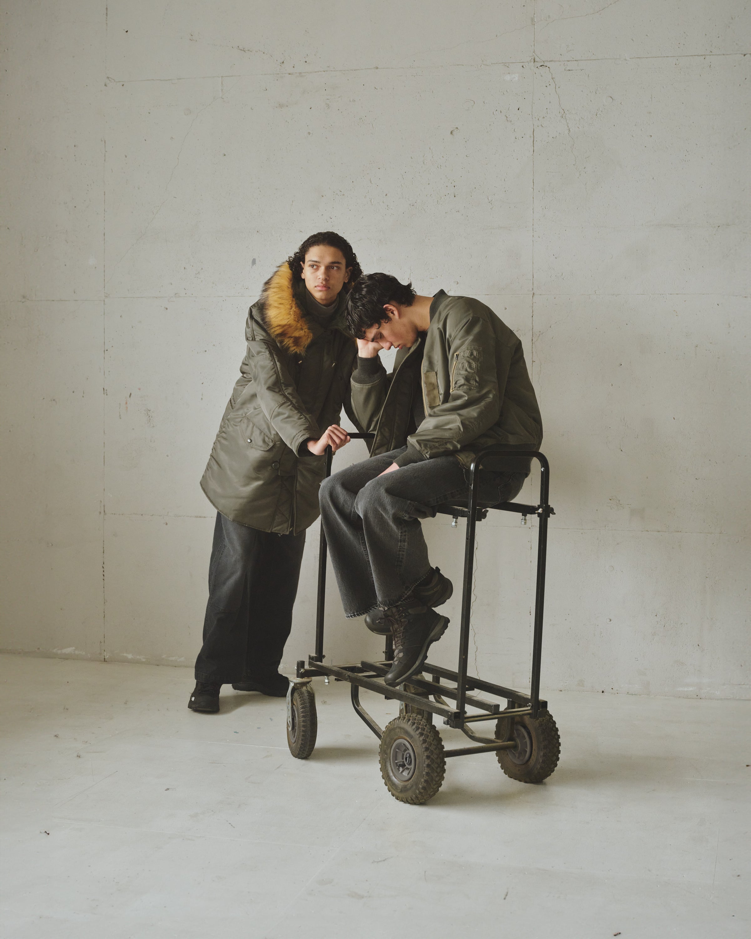 Nylon Twill Ma-1, Sage Green