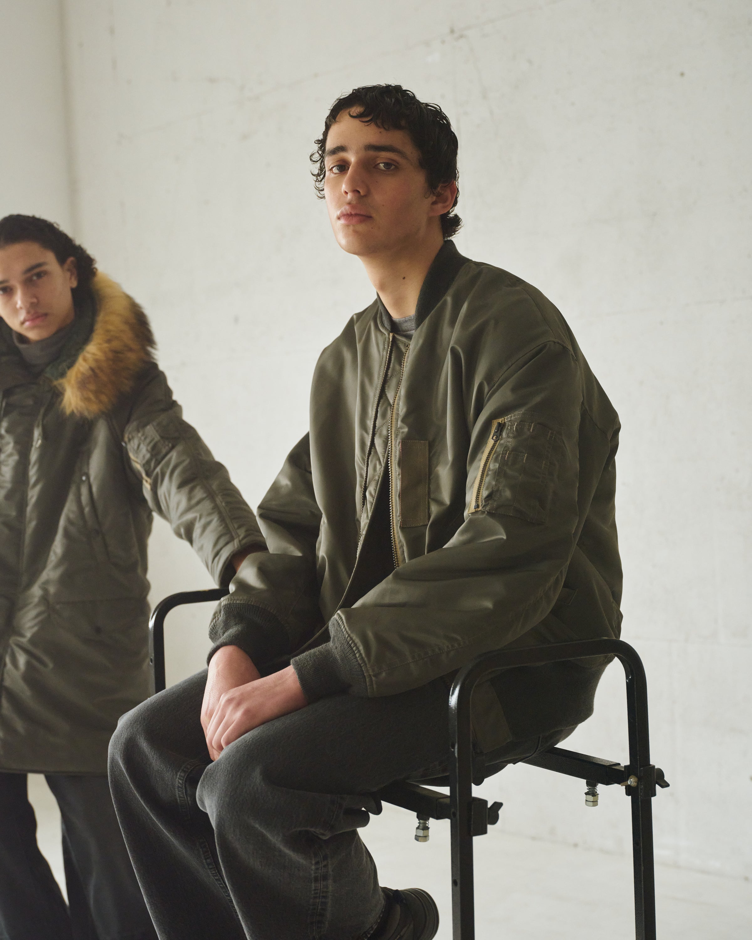 Nylon Twill Ma-1, Sage Green