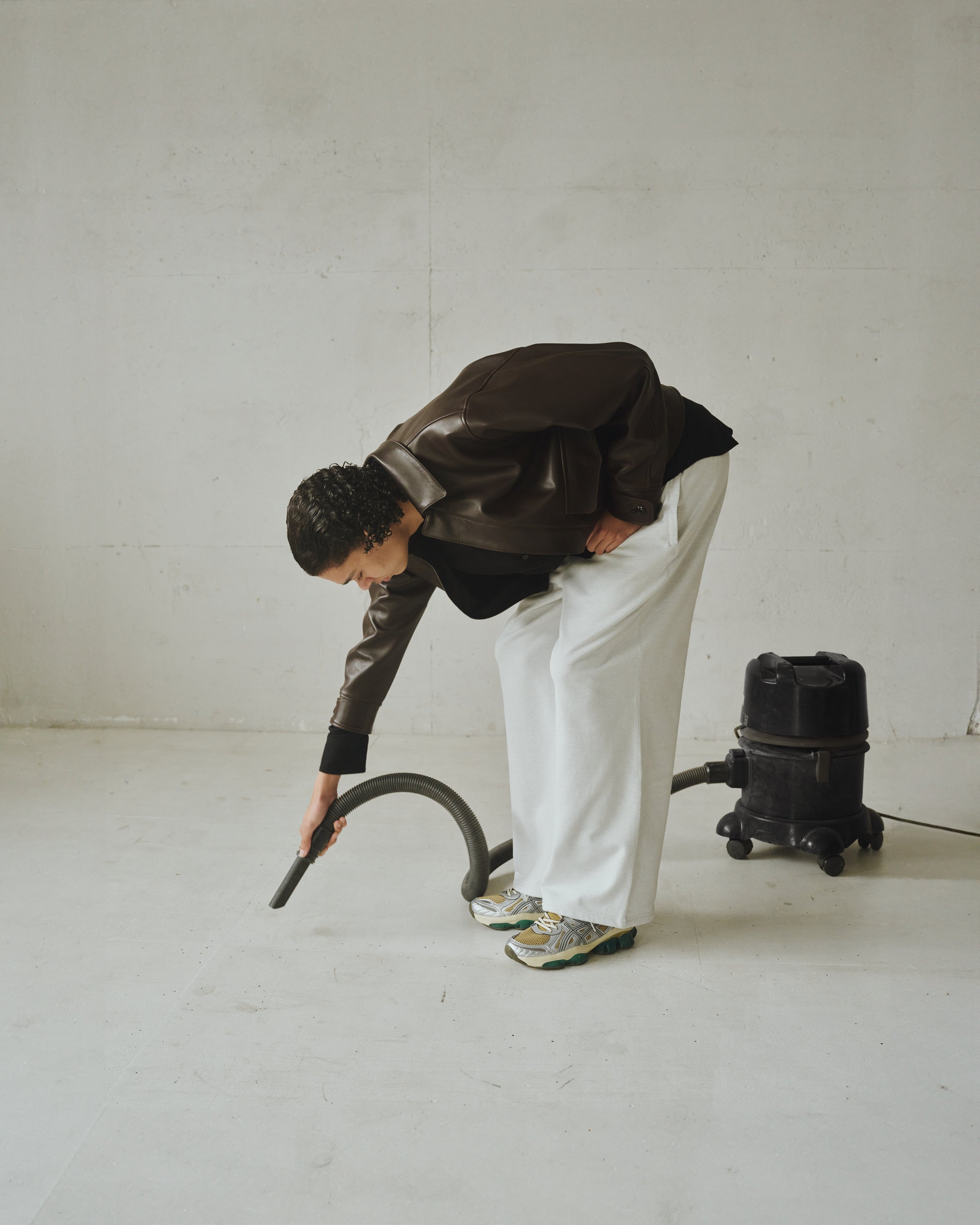 シープレザー / レザーフライトジャケット, Brown