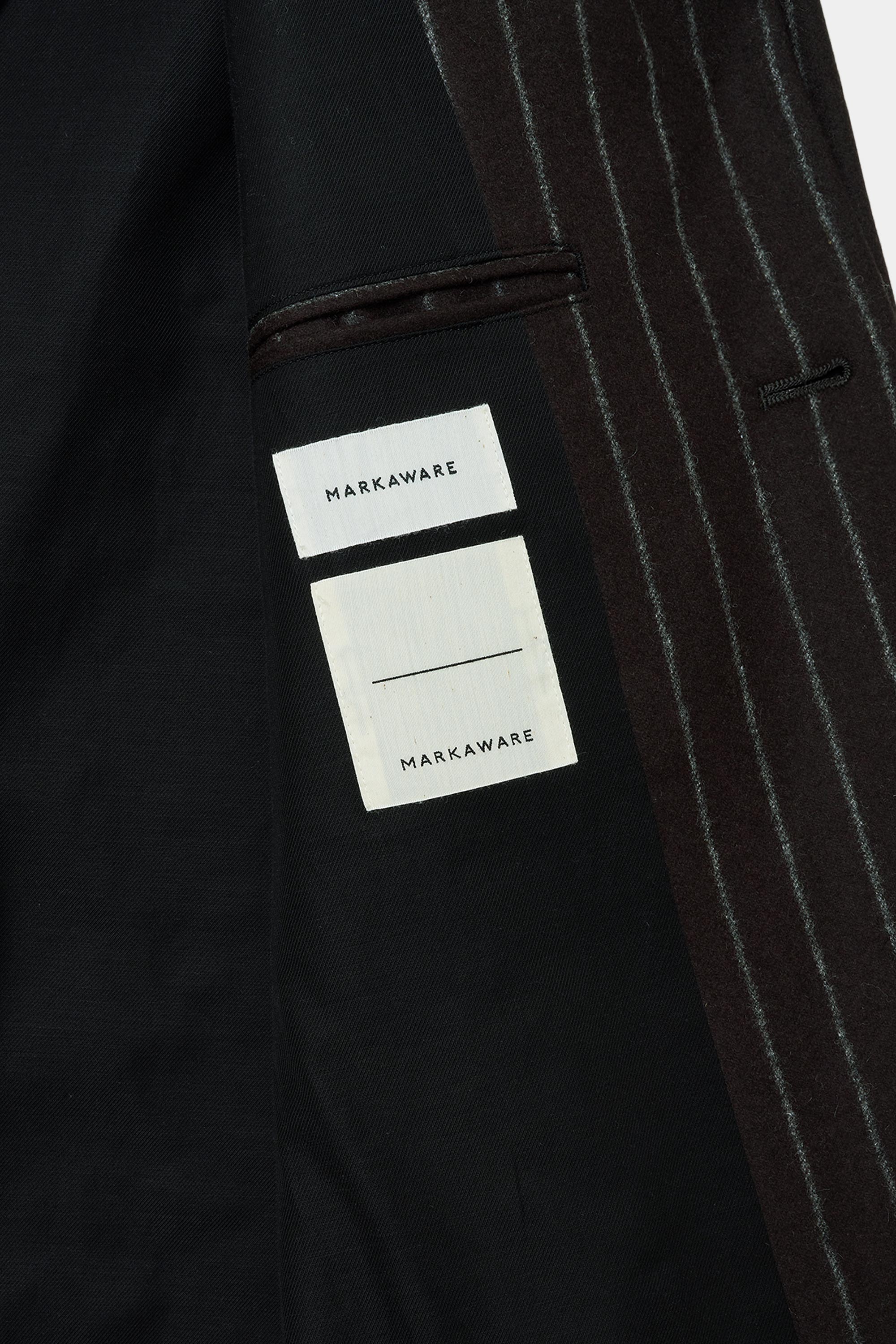 ORGANIC WOOL FLANNEL SPORT COAT, Brown Stripe