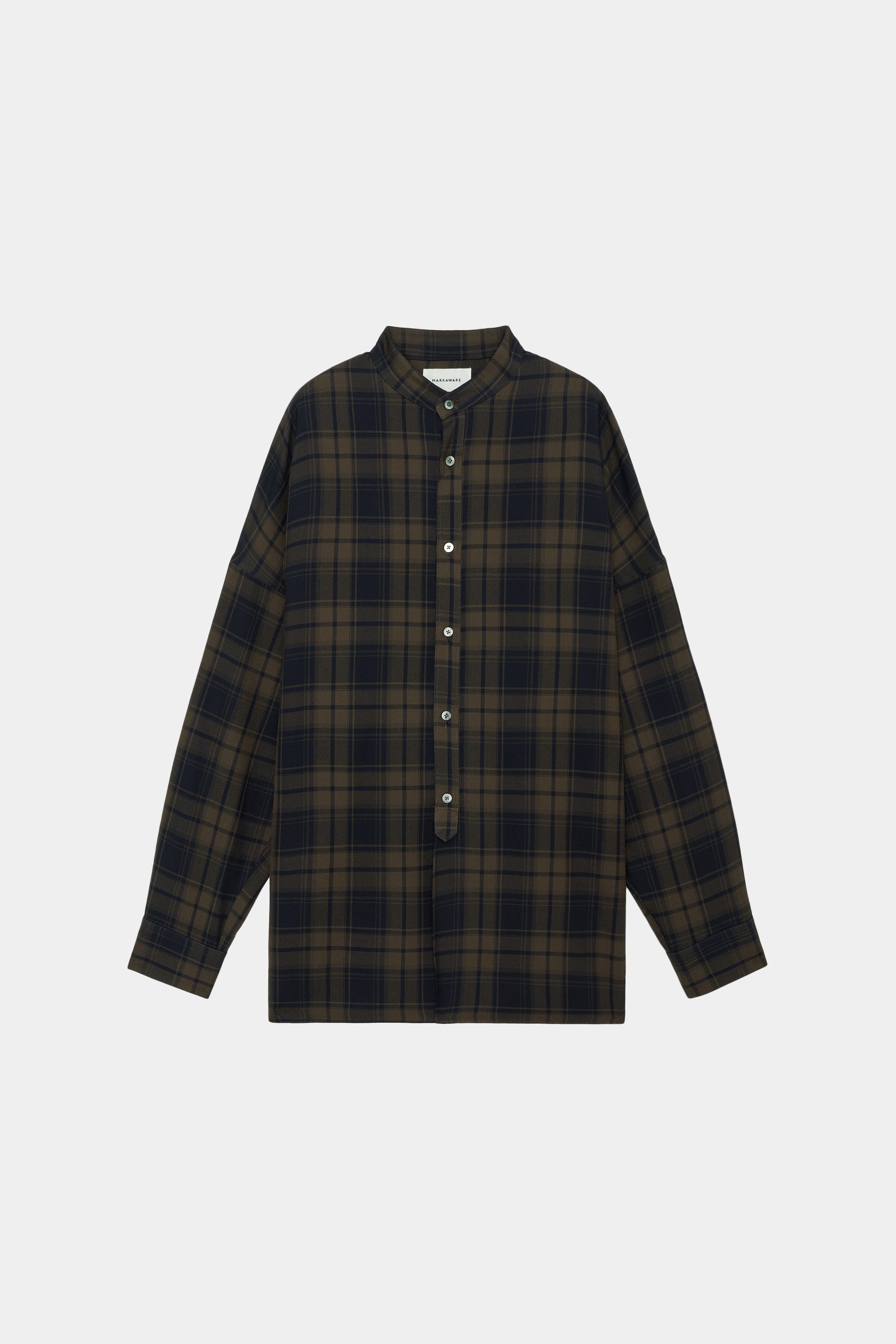 2/72 ORGANIC WOOL CHECK VIYELLA PAJAMA SHIRTS, Brown Check