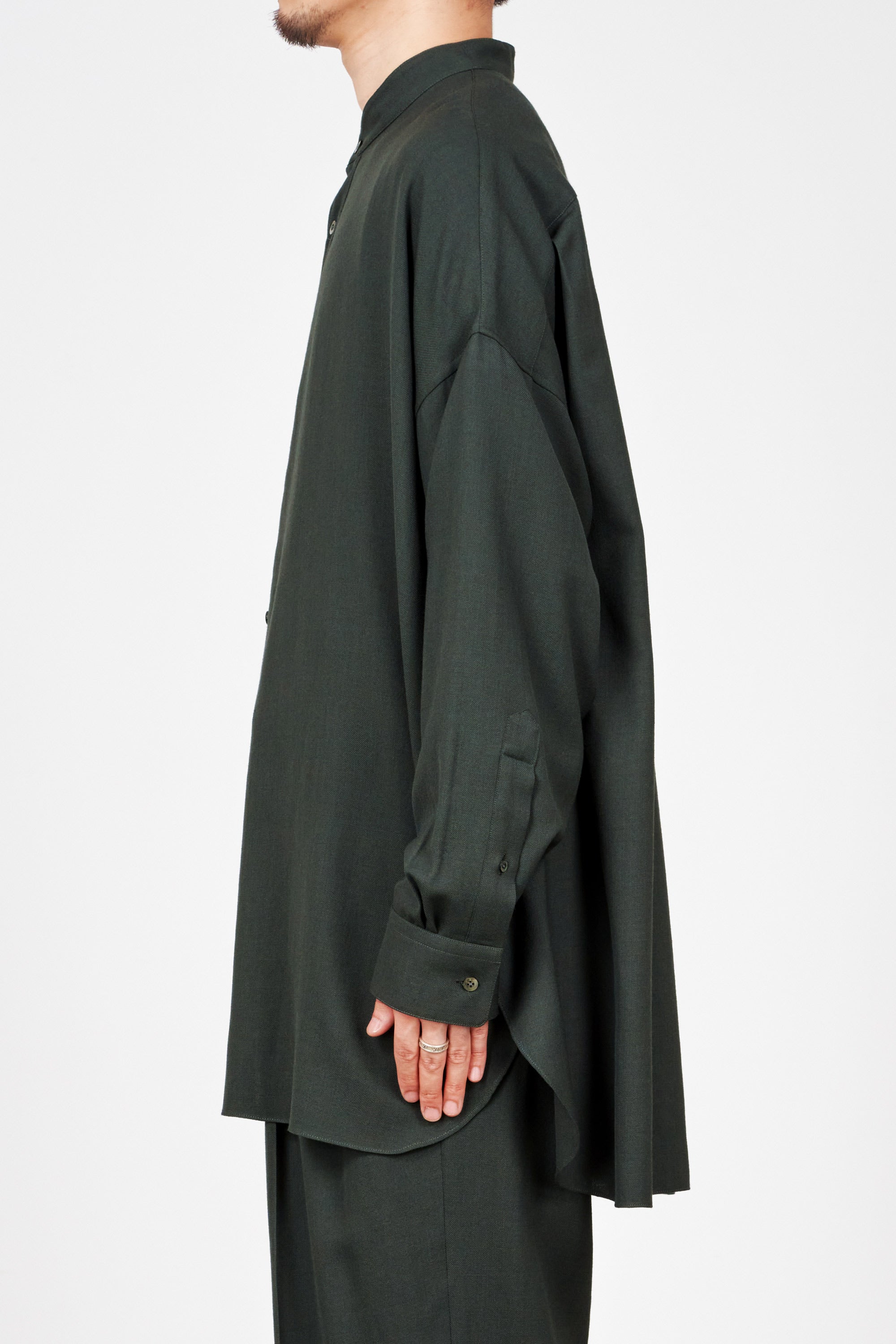 2/72 ORGANIC WOOL VIYELLA PAJAMA SHIRT, Blue Gray