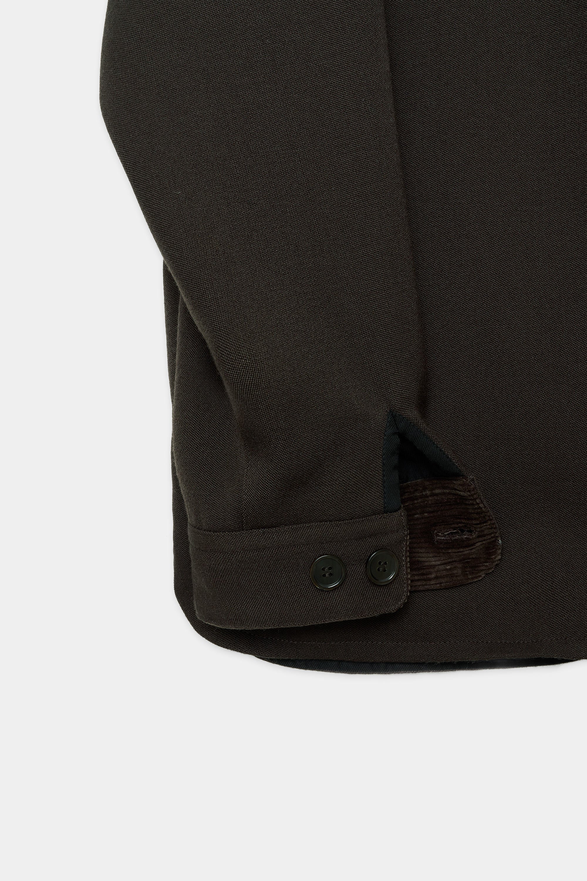 ORGANIC WOOL TAXEED CLOTH WOODSMAN SHIRT, Dark Brown