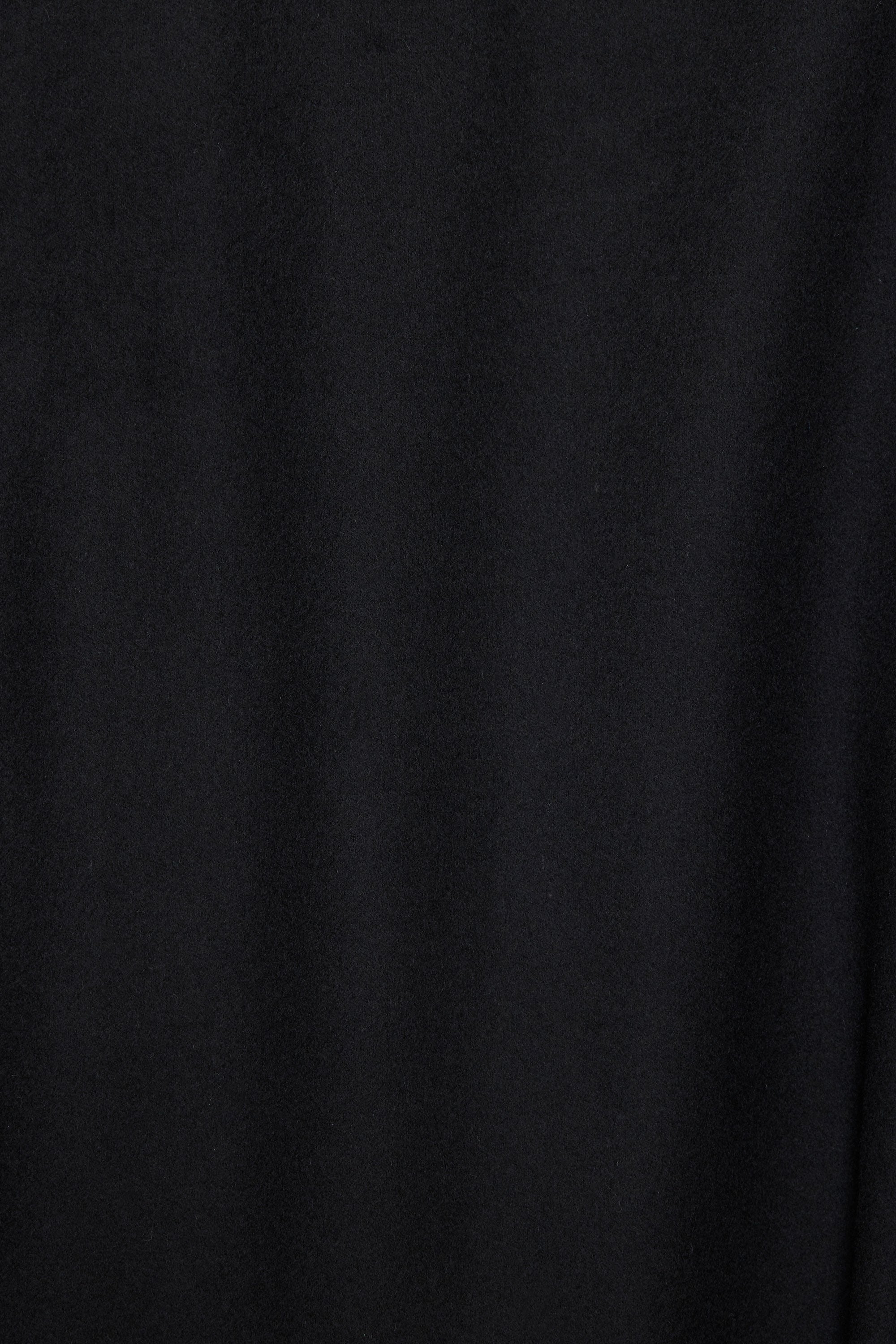 CASHMERE FLANNEL MINER JACKET ,Black