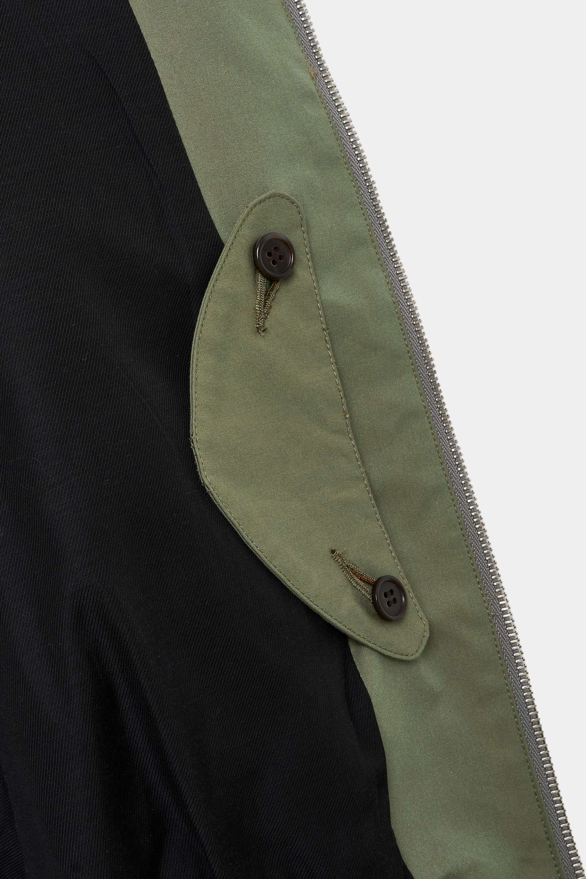 ORGANIC COTTON LIGHT ALL WEATHER CLOTH WIDE SPORTS JACKET, Moss Green