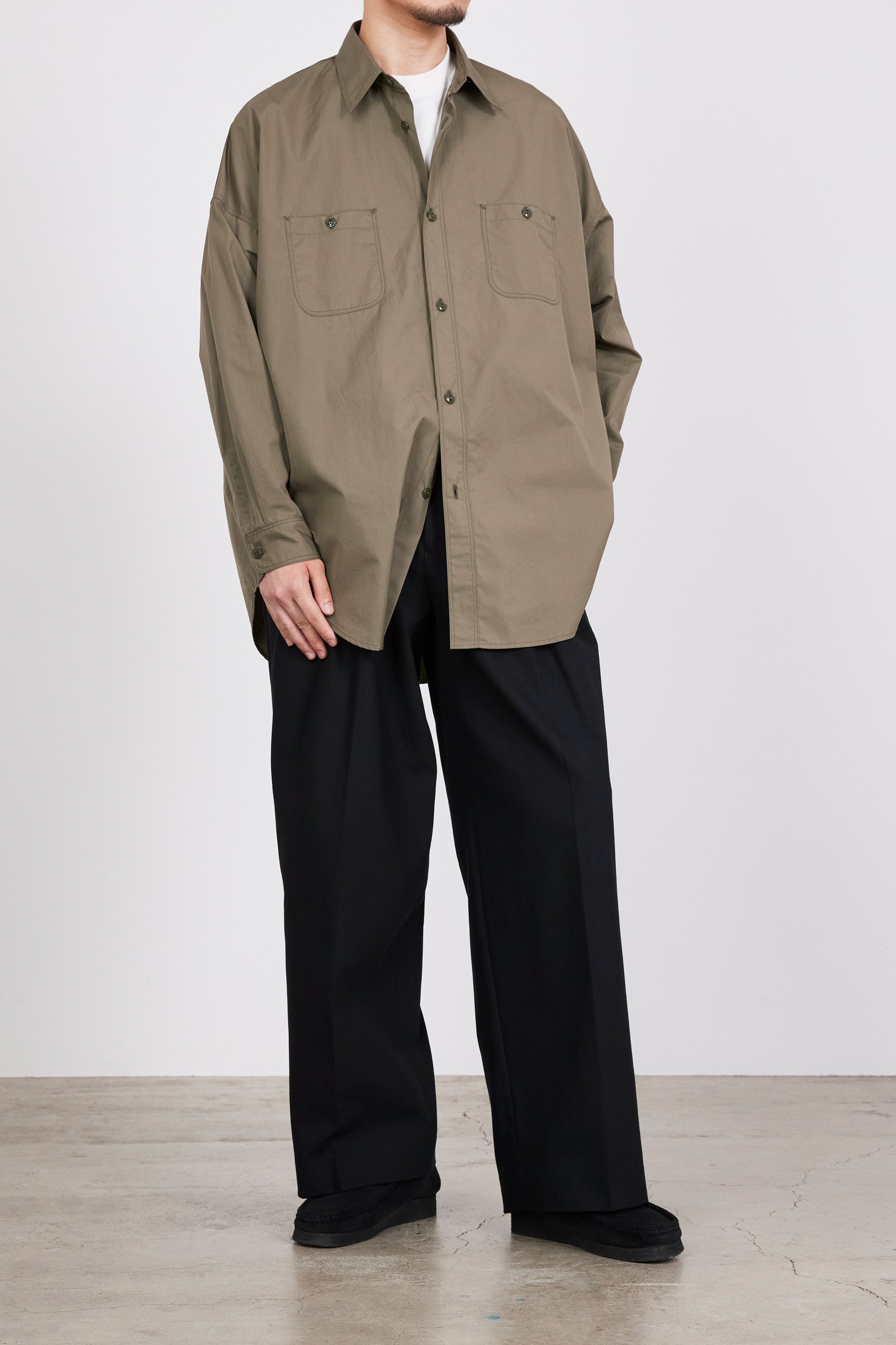 ULTRA LIGHT ALL WEATHER CLOTH LONG TENT SHIRT, Sage Green