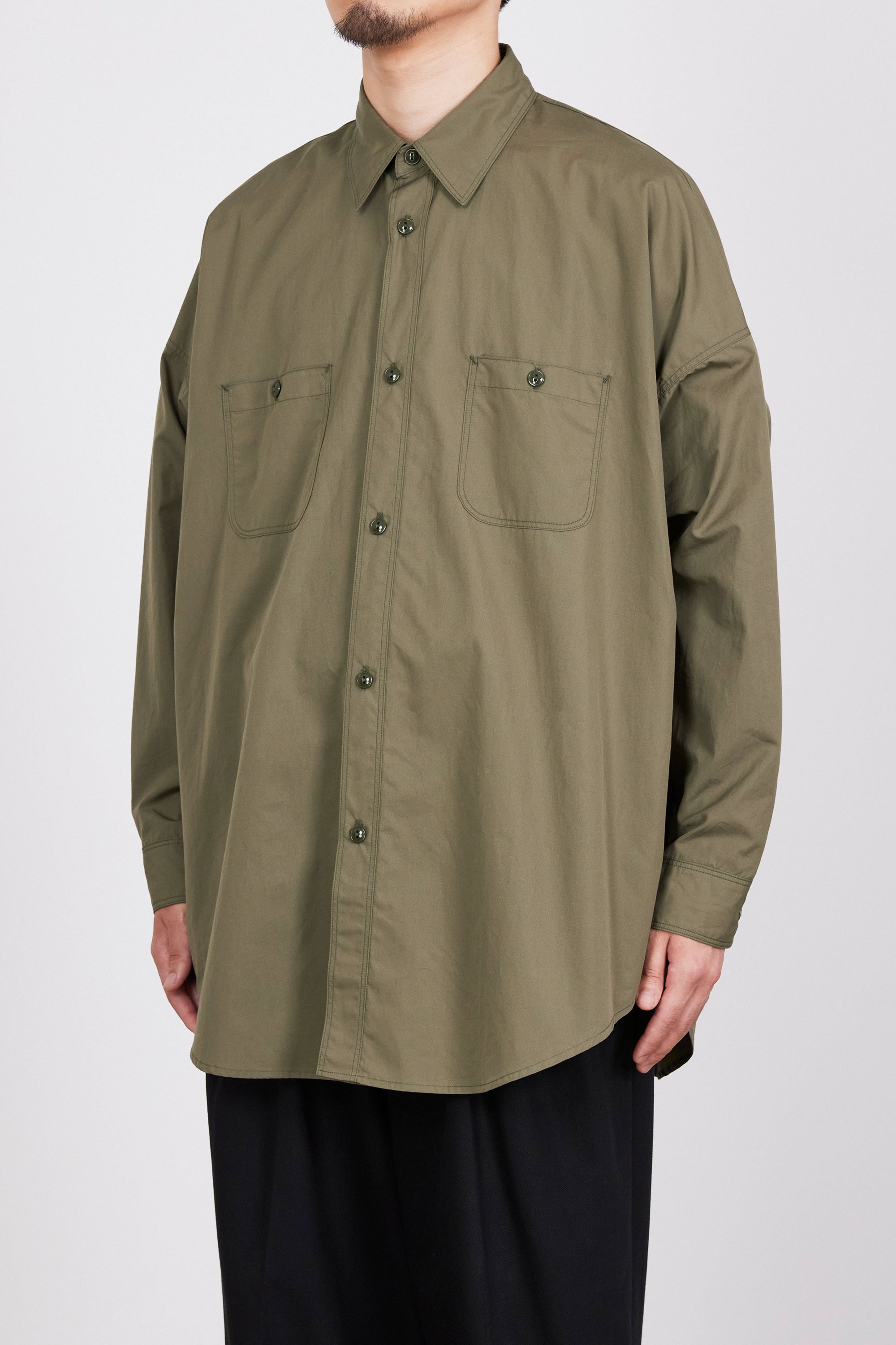 ULTRA LIGHT ALL WEATHER CLOTH LONG TENT SHIRT, Sage Green