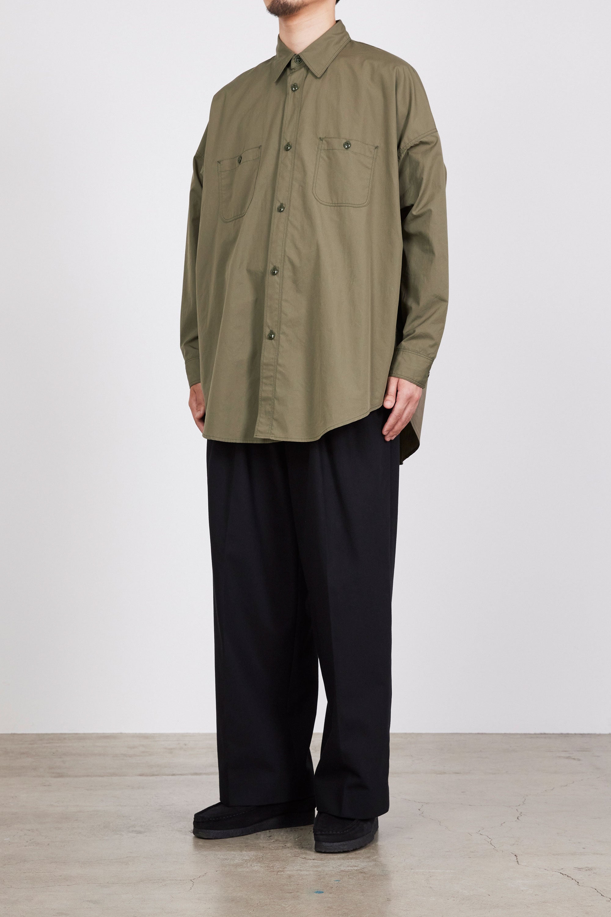 ULTRA LIGHT ALL WEATHER CLOTH LONG TENT SHIRT, Sage Green