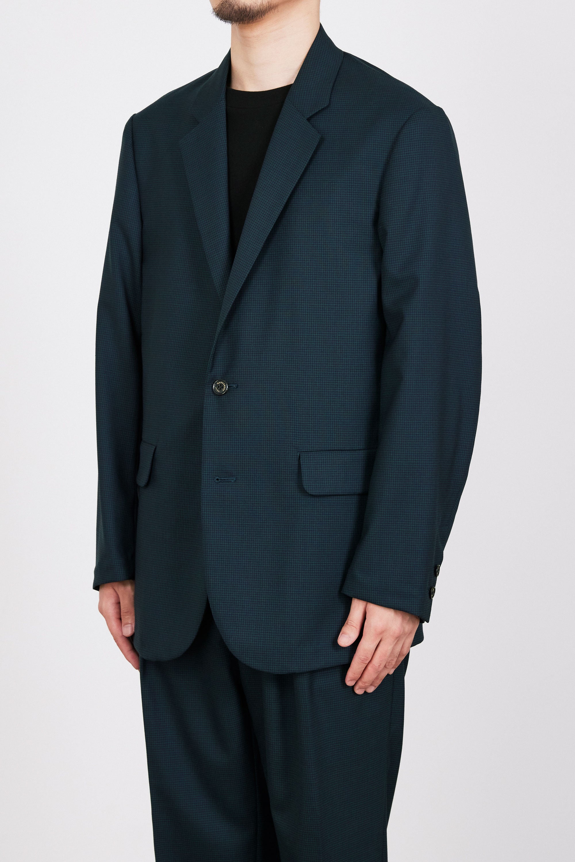 ORGANIC WOOL TROPICAL SUCK COAT, Olive Check