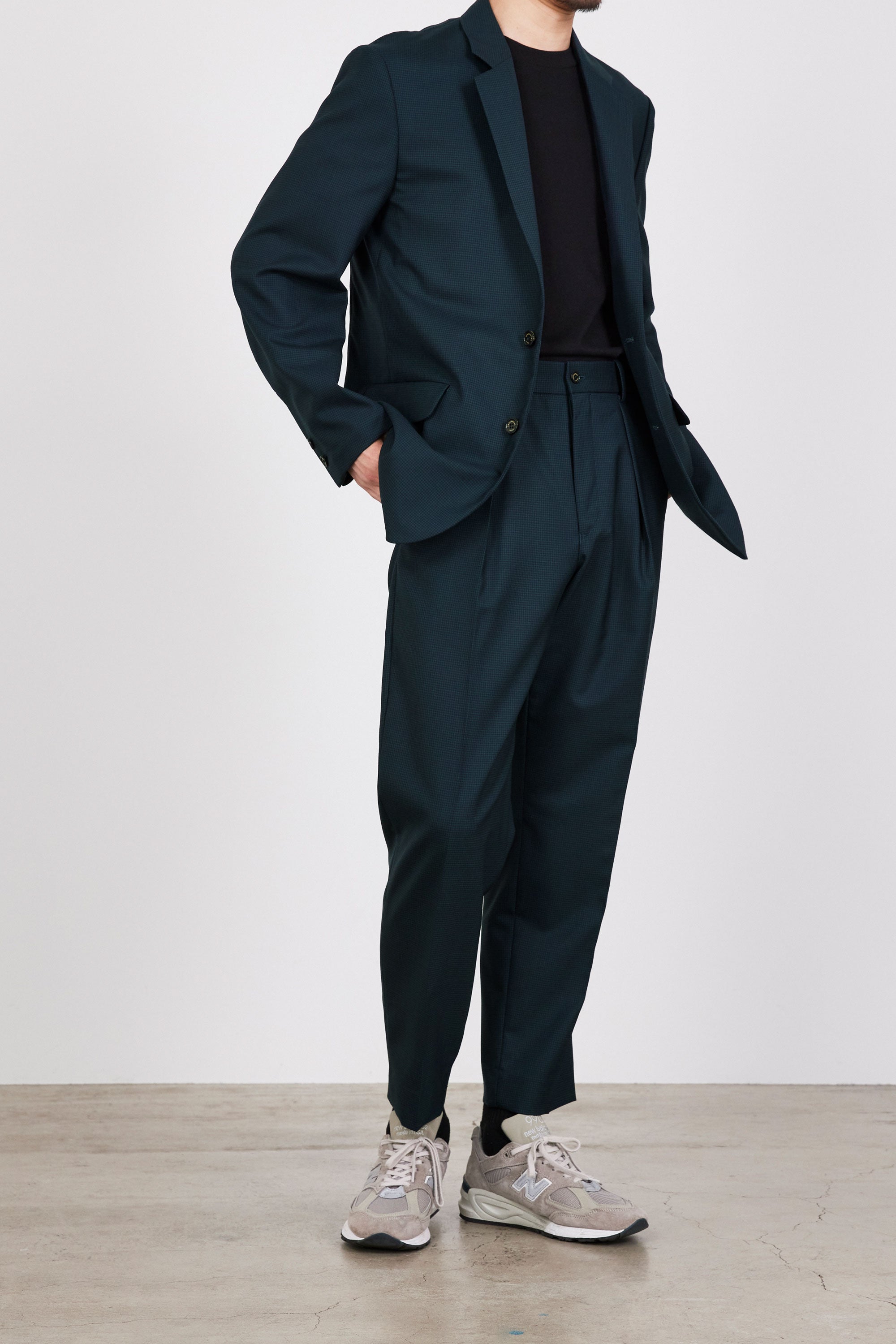 ORGANIC WOOL TROPICAL SUCK COAT, Olive Check