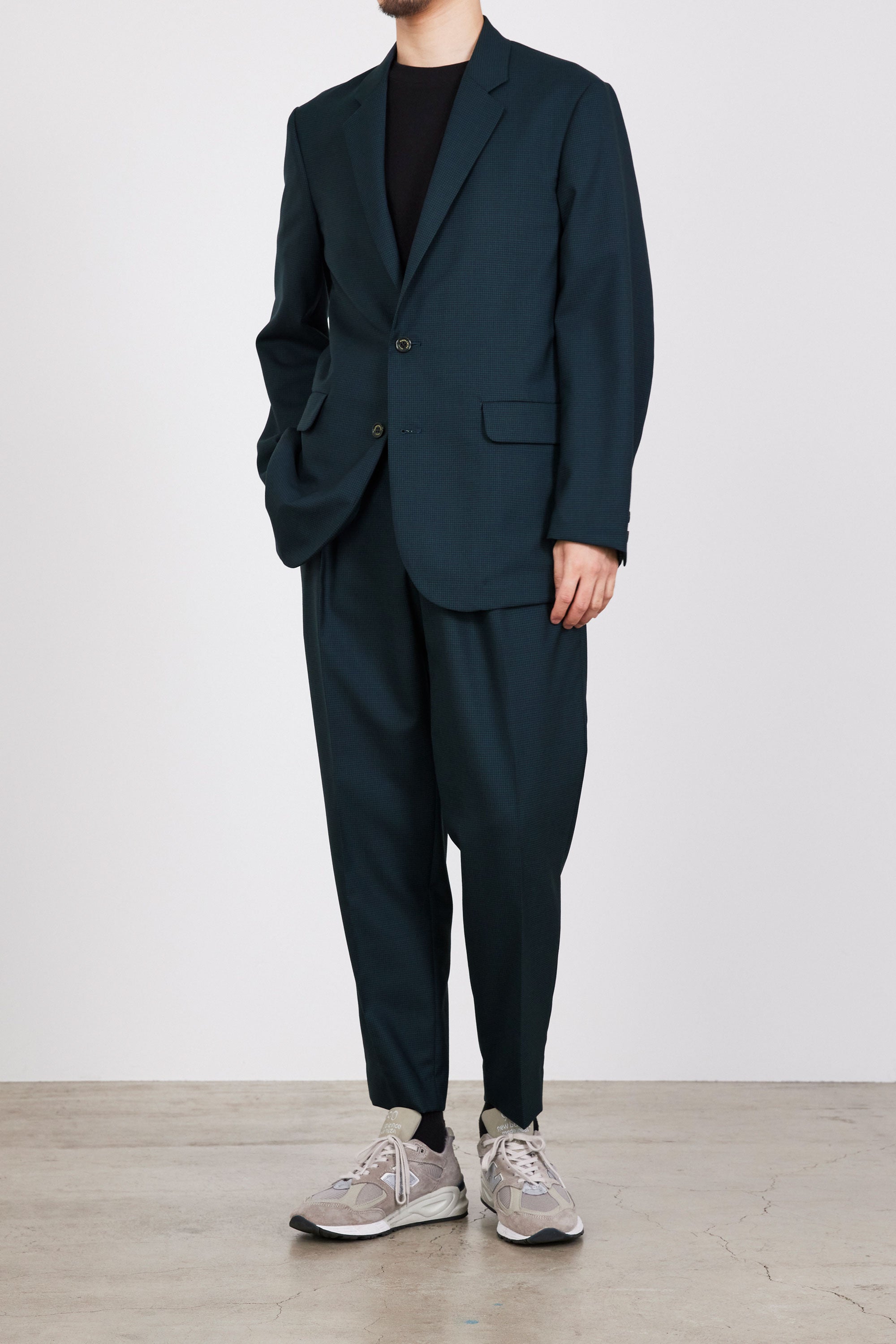 ORGANIC WOOL TROPICAL SUCK COAT, Olive Check