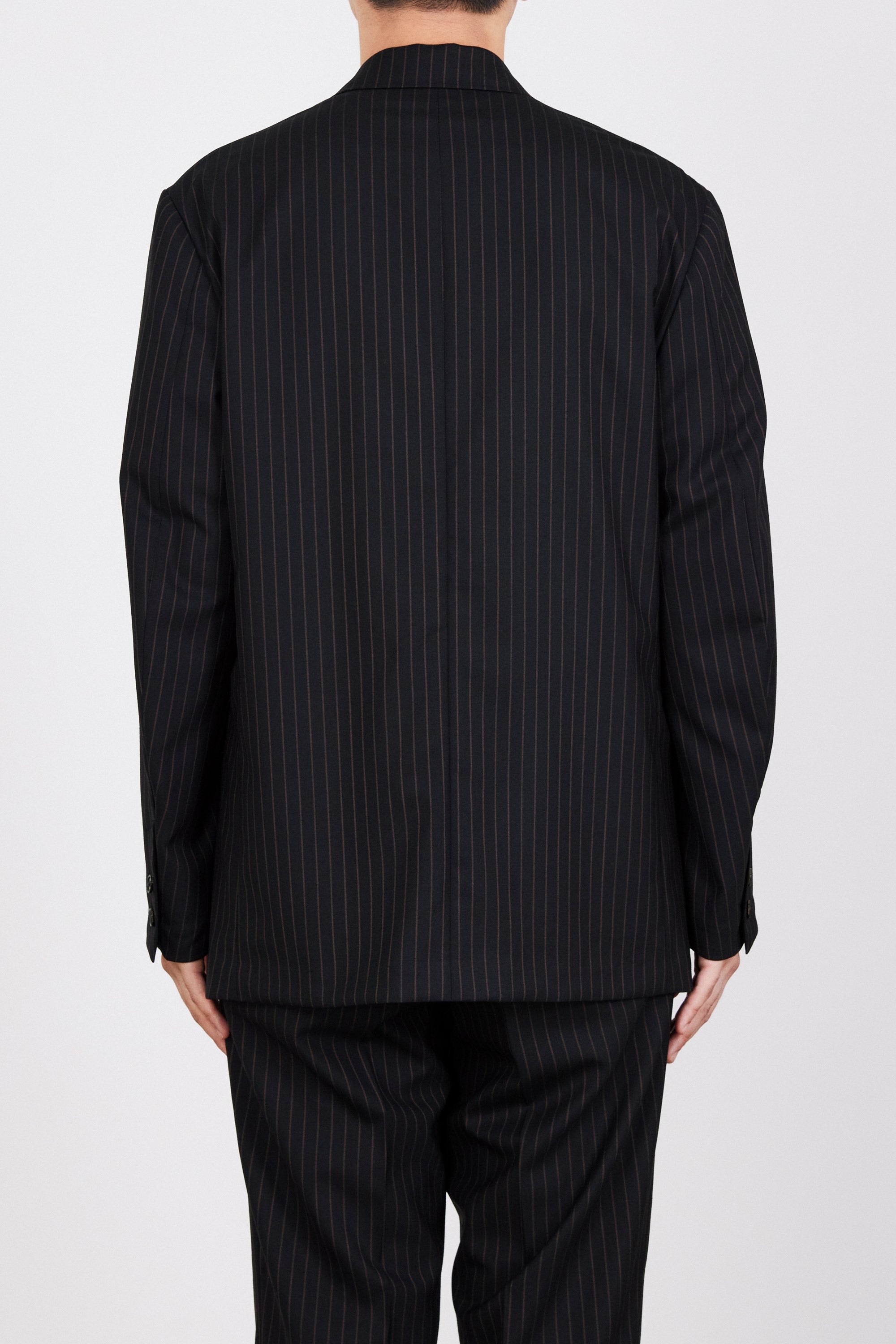 ORGANIC WOOL TROPICAL SUCK COAT, Brown Stripe