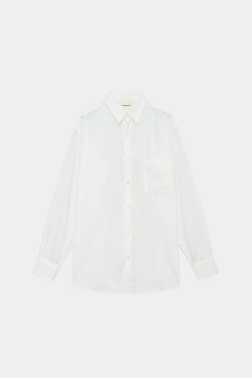オーガニックペルーピマコットン60/-ローン / コンフォートフィットシャツ, White