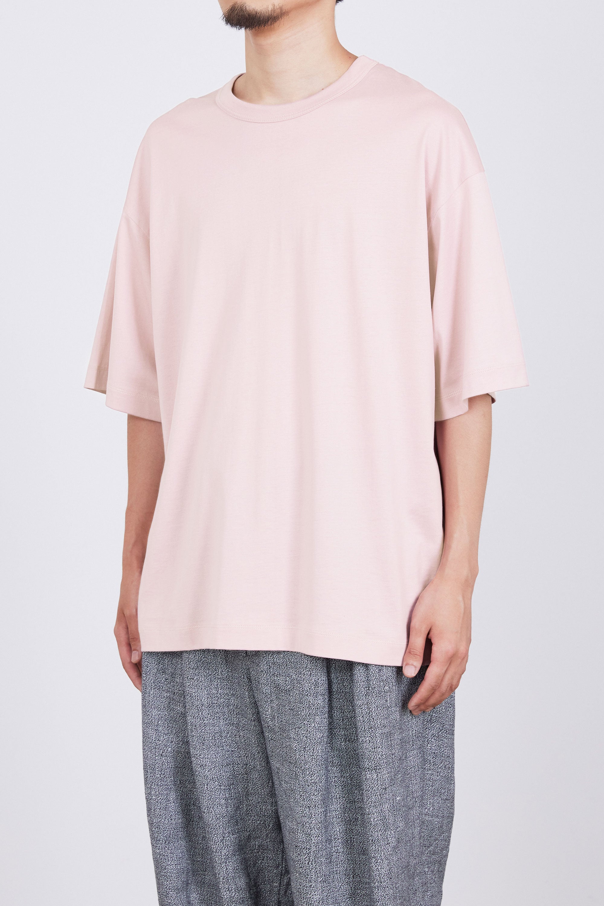 ORGANIC GIZA 80/2 KNIT COMFORT-FIT Tee, Pink