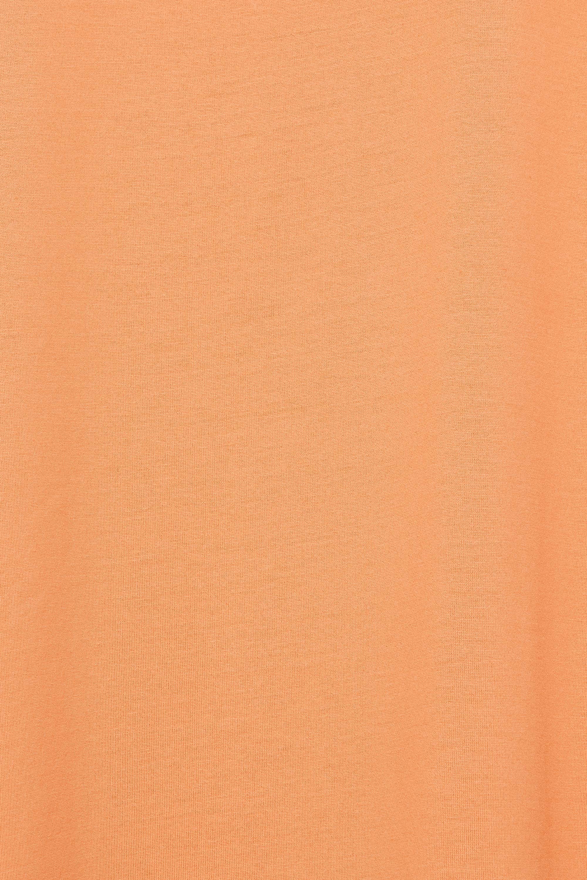 ORGANIC GIZA 80/2 KNIT COMFORT FIT TEE TURTLE NECK, Orange