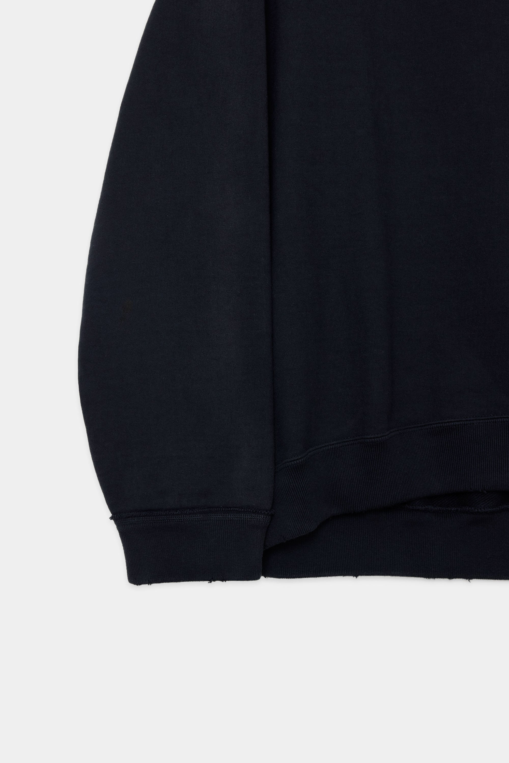 ORGANIC COTTON HEAVY FLEECE STIRWISE HUGE SWEAT, Sunburn Black
