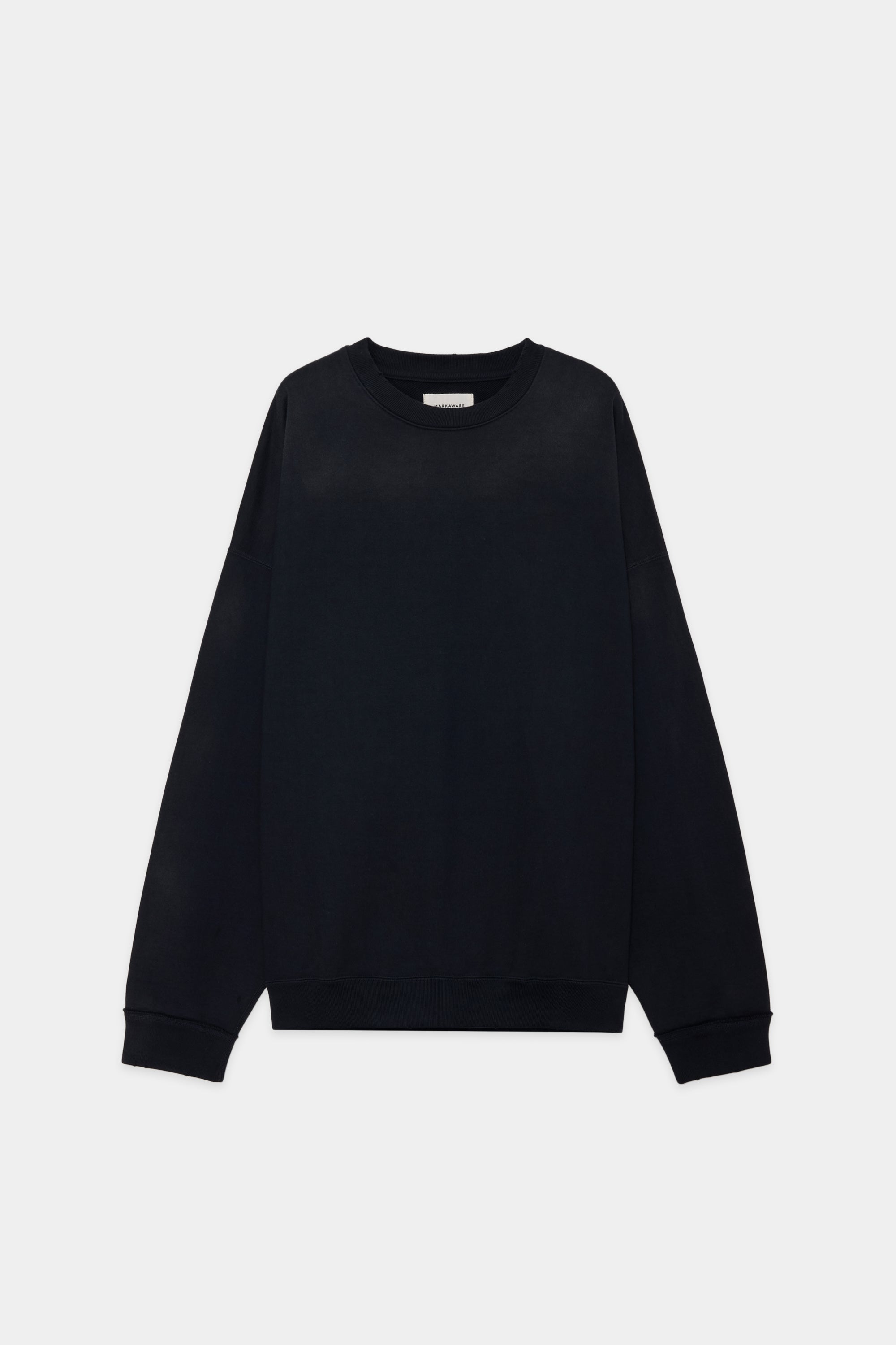 ORGANIC COTTON HEAVY FLEECE STIRWISE HUGE SWEAT, Sunburn Black