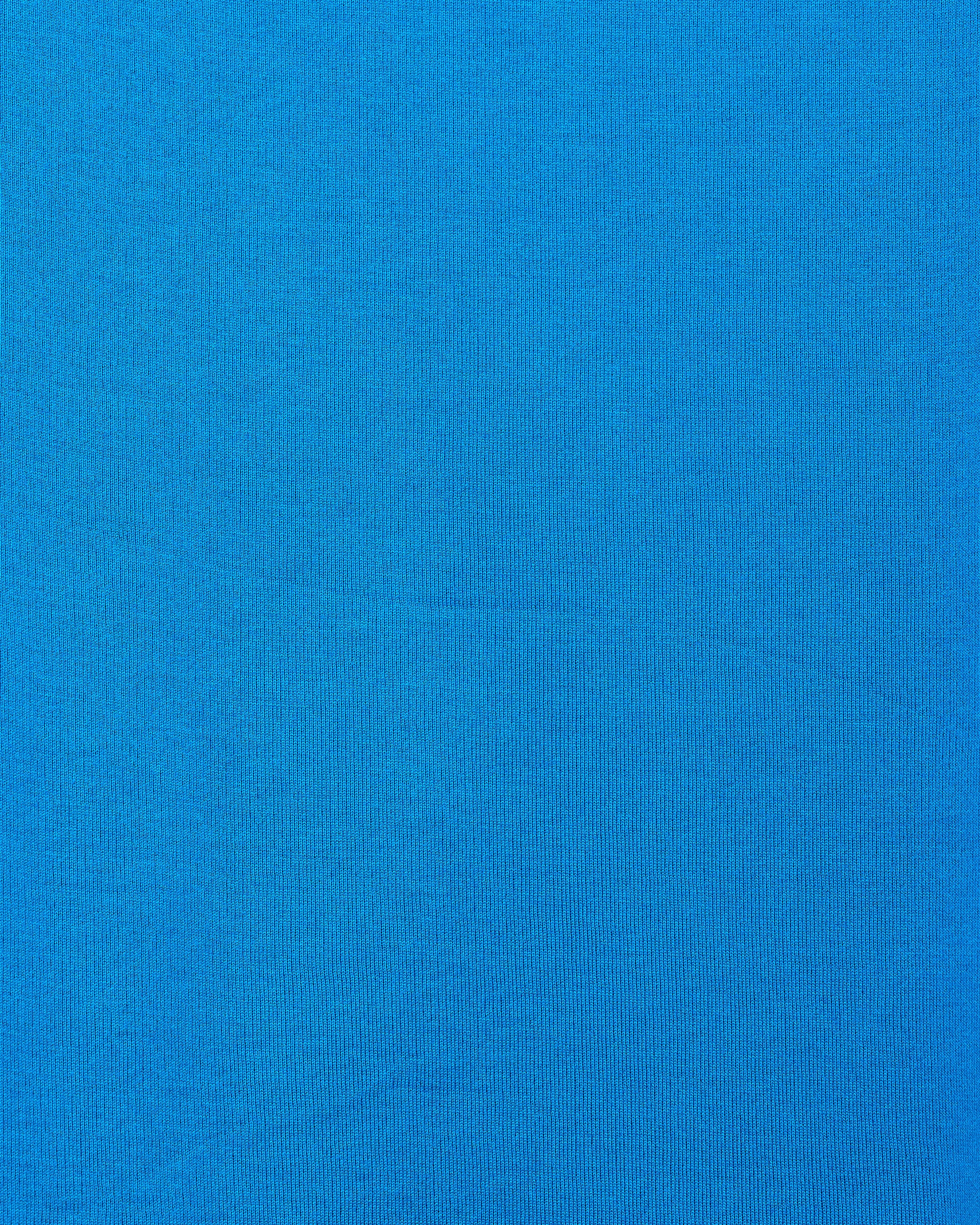 オーガニックペルーピマ60/2天竺 / モックネックTee, Blue