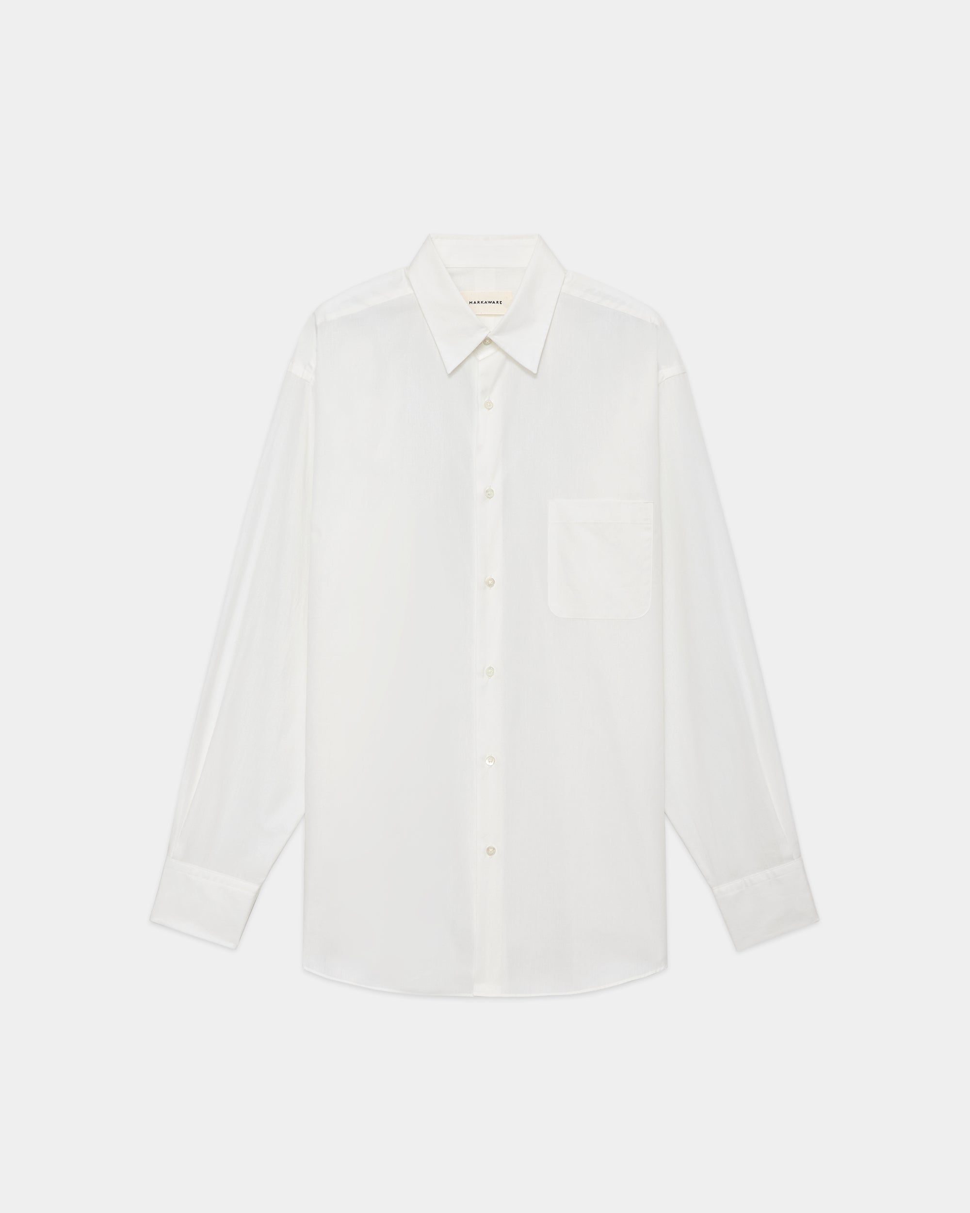 ペルーピマ60/1ブロード / コンフォートフィットシャツ, White