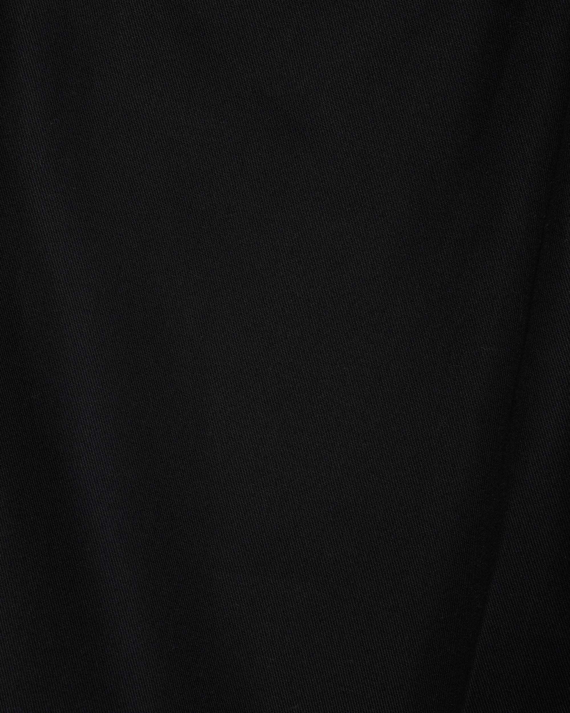 オーガニックコットン 40/2 ギャバジン / ワイドストレートトラウザーズ, Black