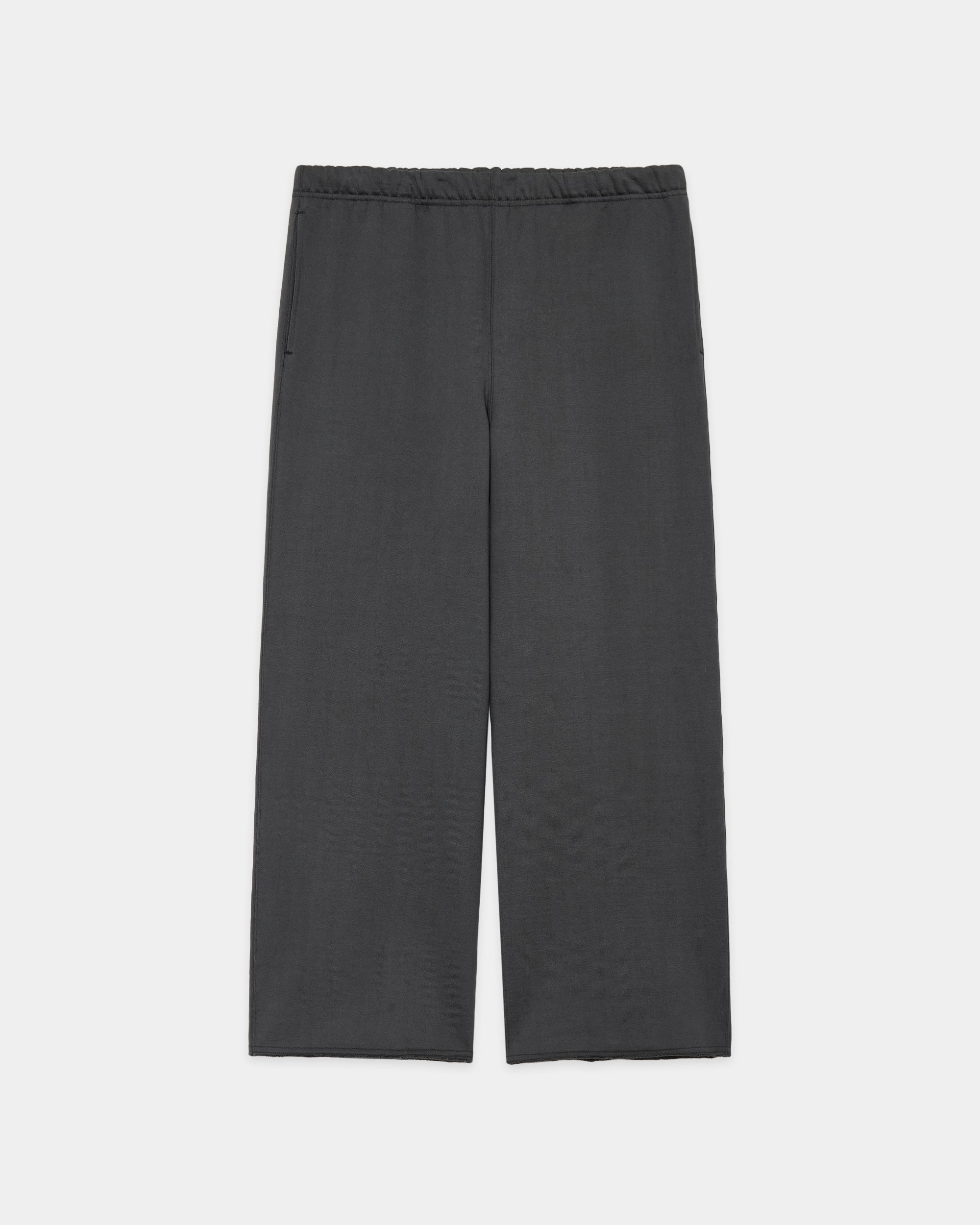 オーガニックコットンヘビー吊裏毛 / ワイドジムパンツ, Forest Gray