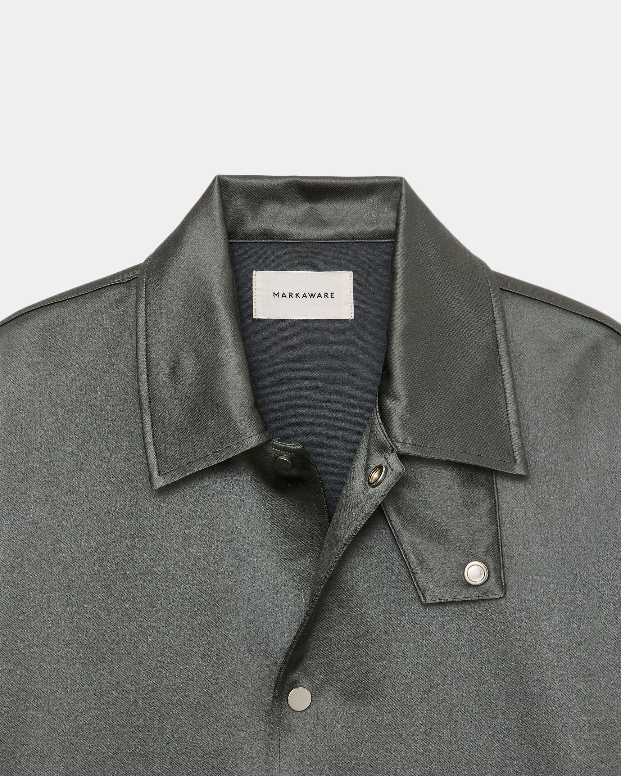 ブラタクシルク×カシミヤサテン / コーチジャケットII, Sage Green