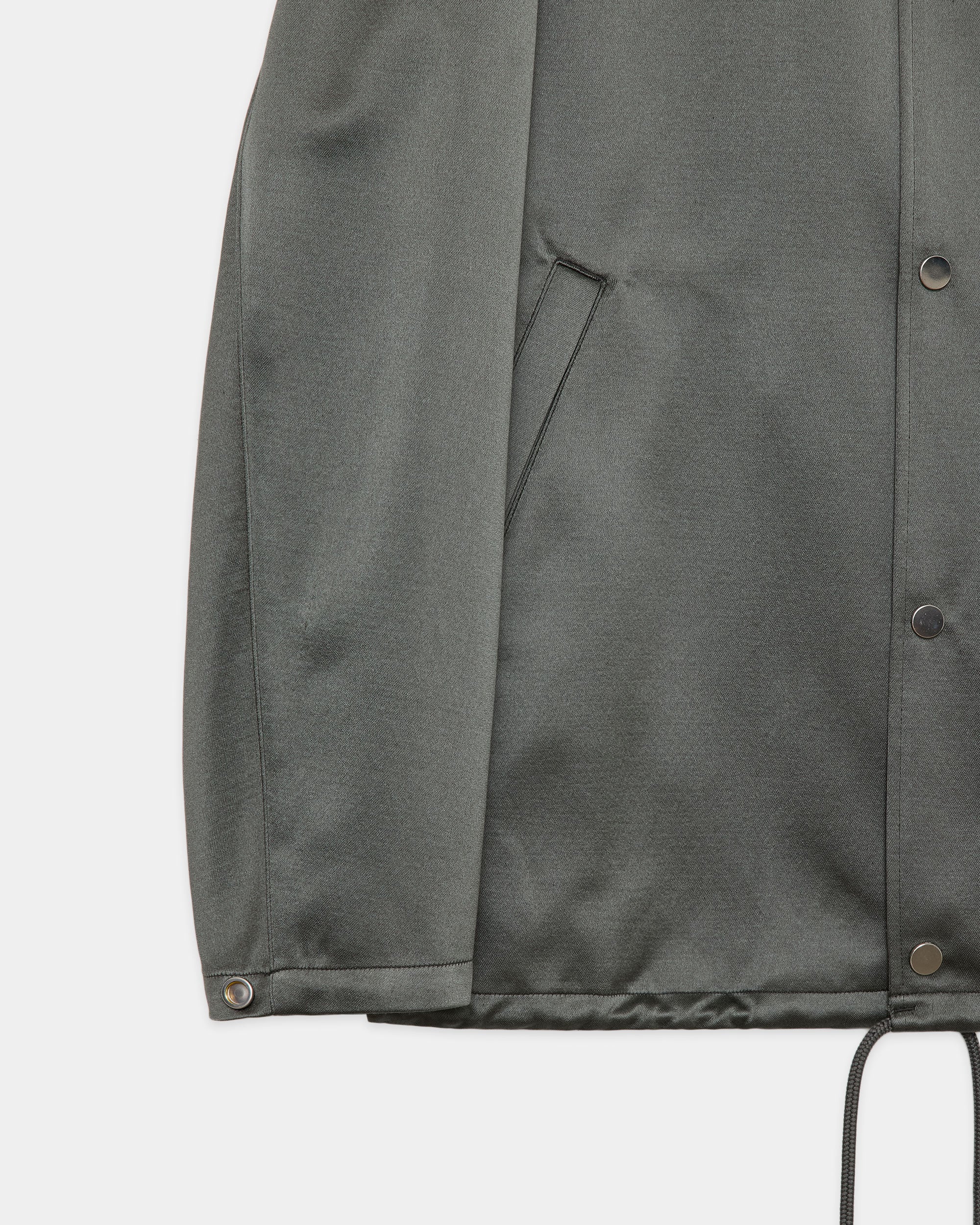 ブラタクシルク×カシミヤサテン / コーチジャケットII, Sage Green