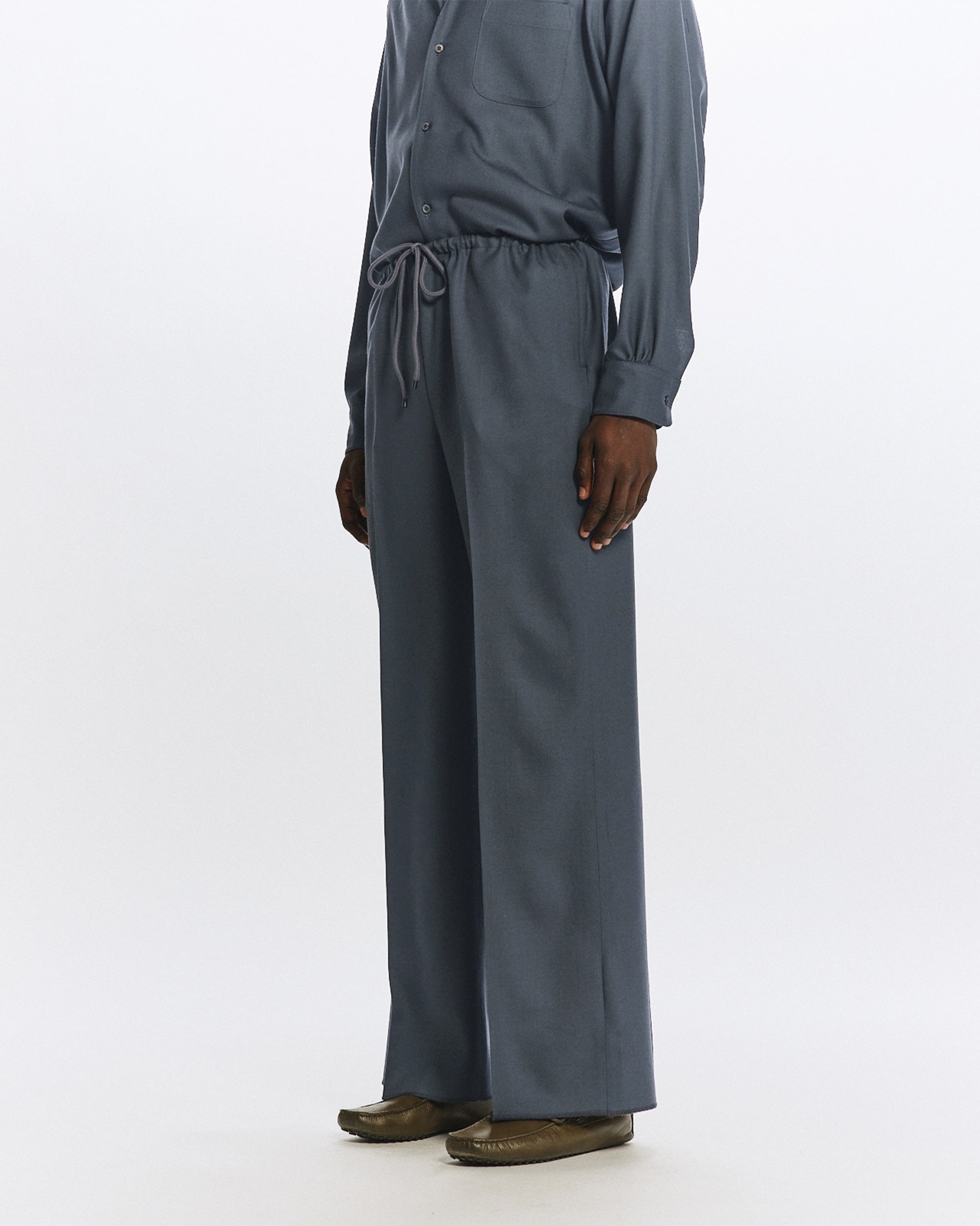 2/80 オーガニックウールヴィエラ / パジャマパンツ, Forest Gray