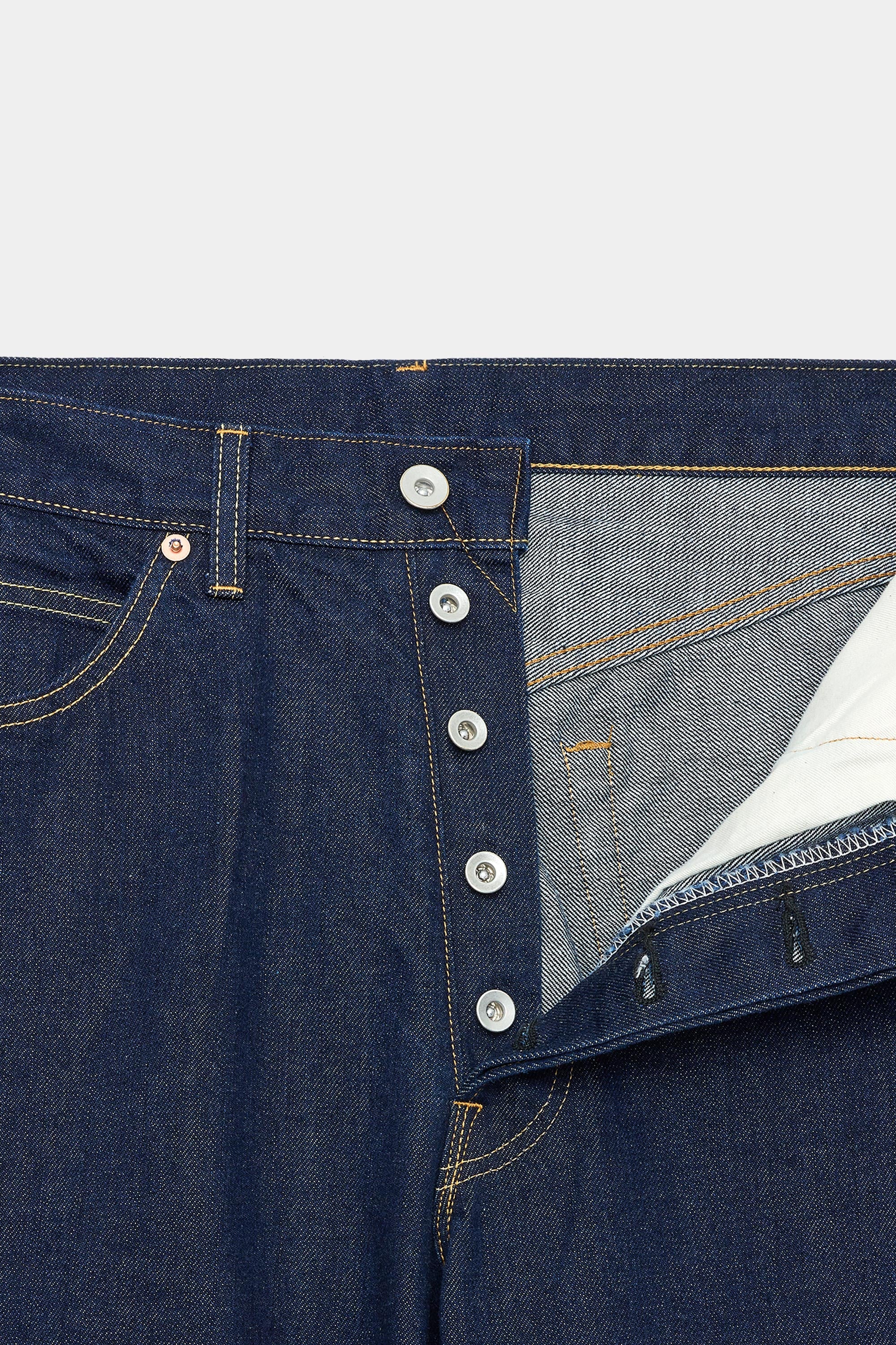 ORGANIC COTTON 12oz DENIM SHOE CUT JEANS, Indigo