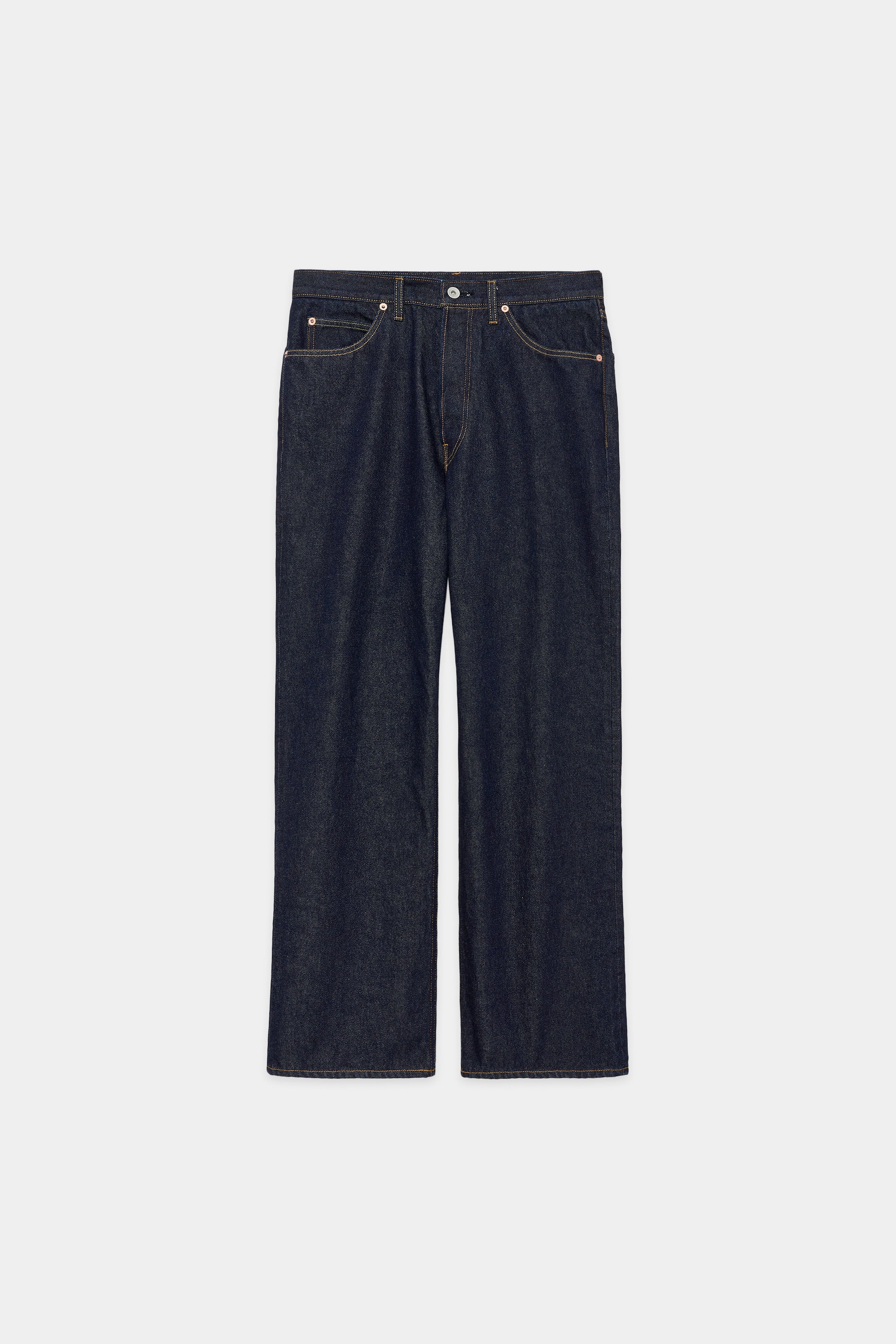オーガニックコットン13.5ozデニム / シューカットジーンズ, Indigo