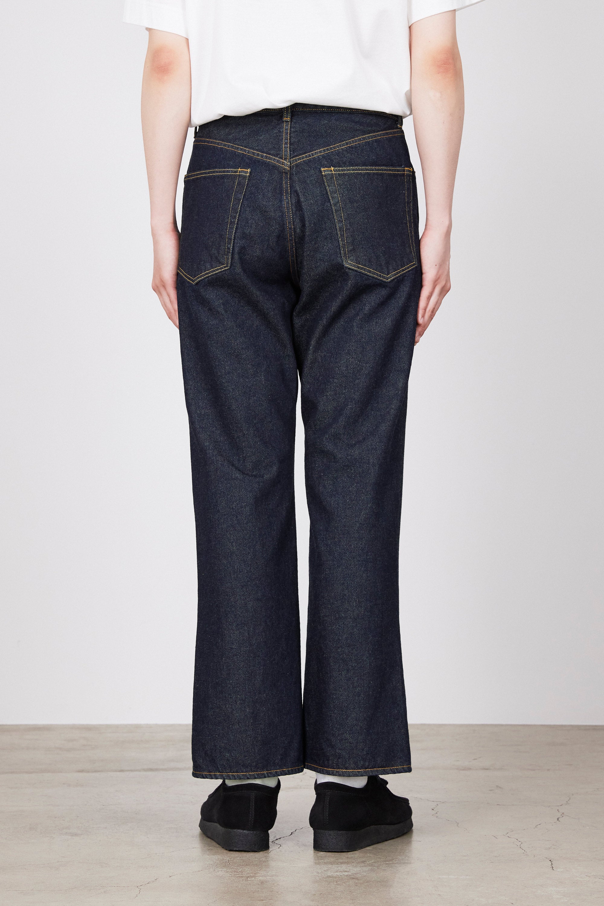 オーガニックコットン13.5ozデニム / シューカットジーンズ, Indigo