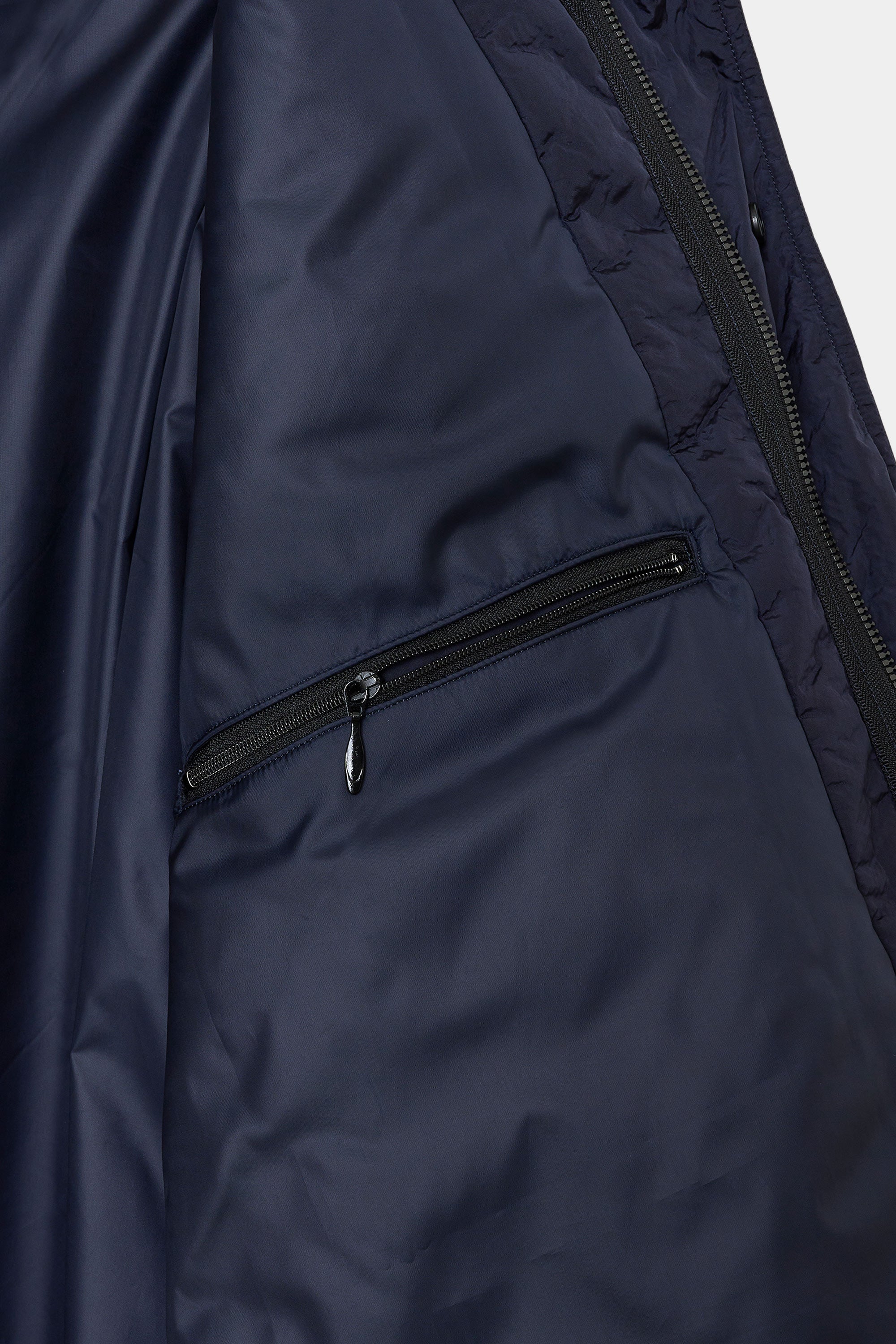 リサイクルナイロンポプリン / パフモッズコート, Navy