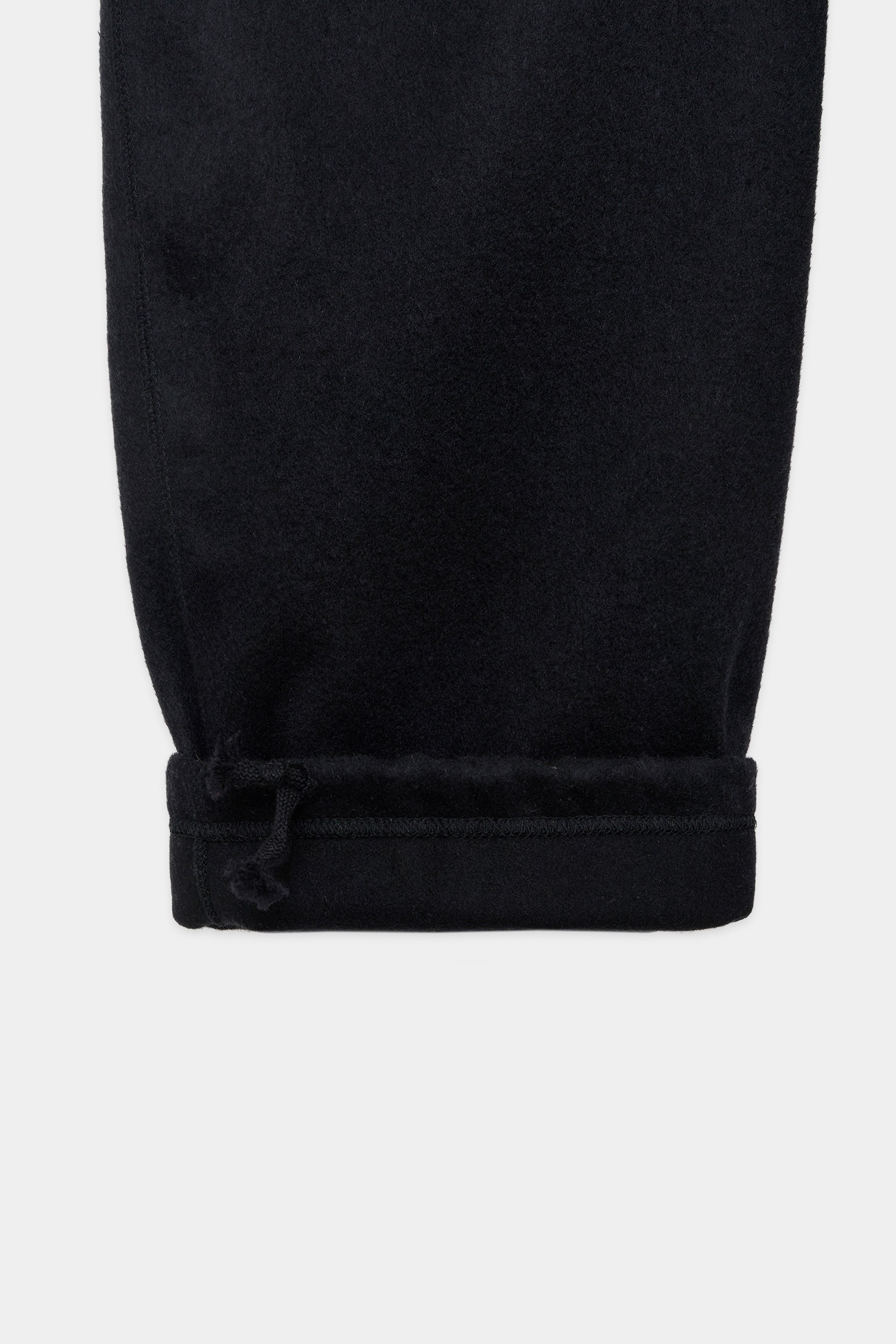 ウールシルクビーバー / ワイドフィット イージーパンツ, Black