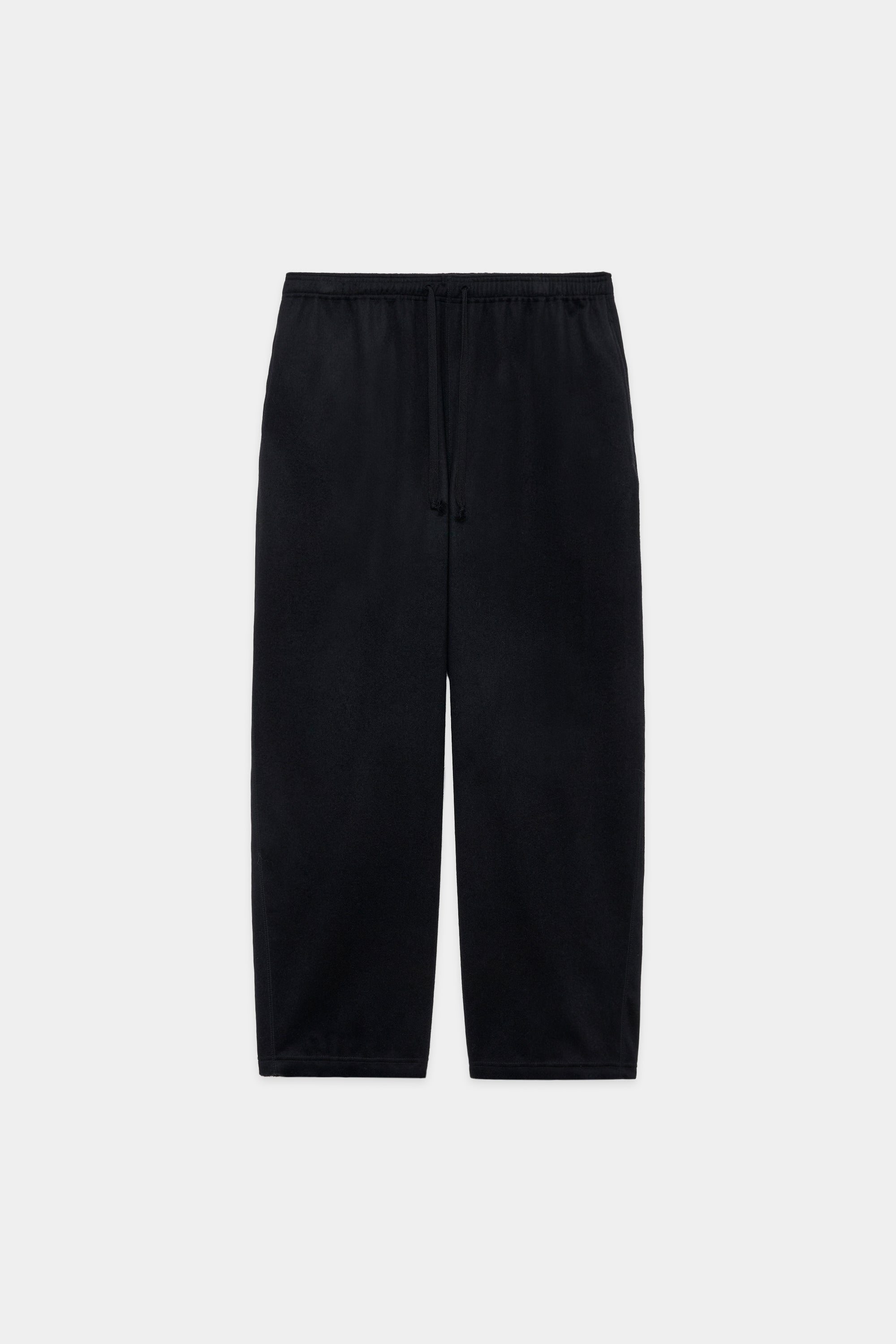 ウールシルクビーバー / ワイドフィット イージーパンツ, Black