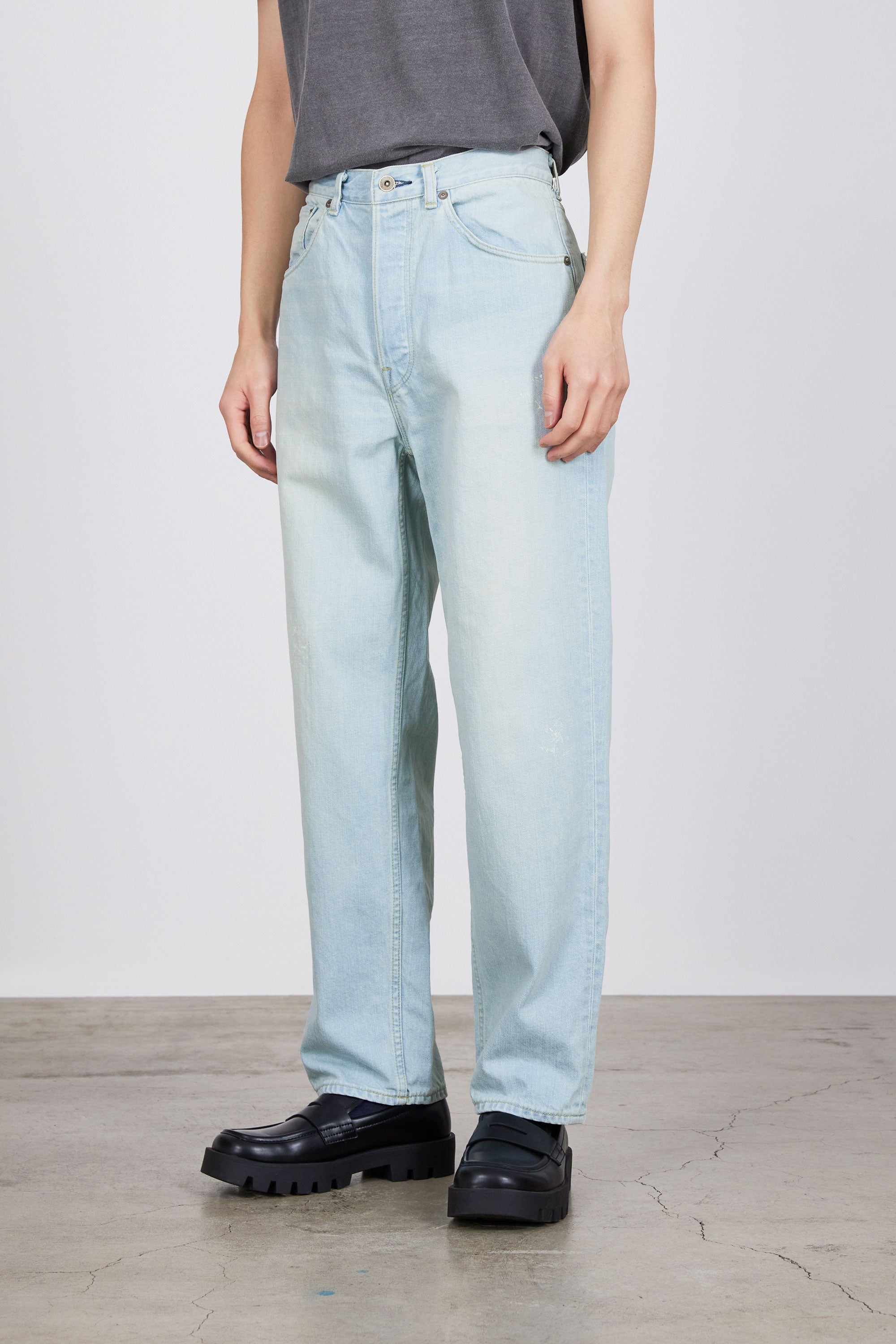 オーガニックコットン12ozデニム / レギュラーフィットジーンズ, Bleached