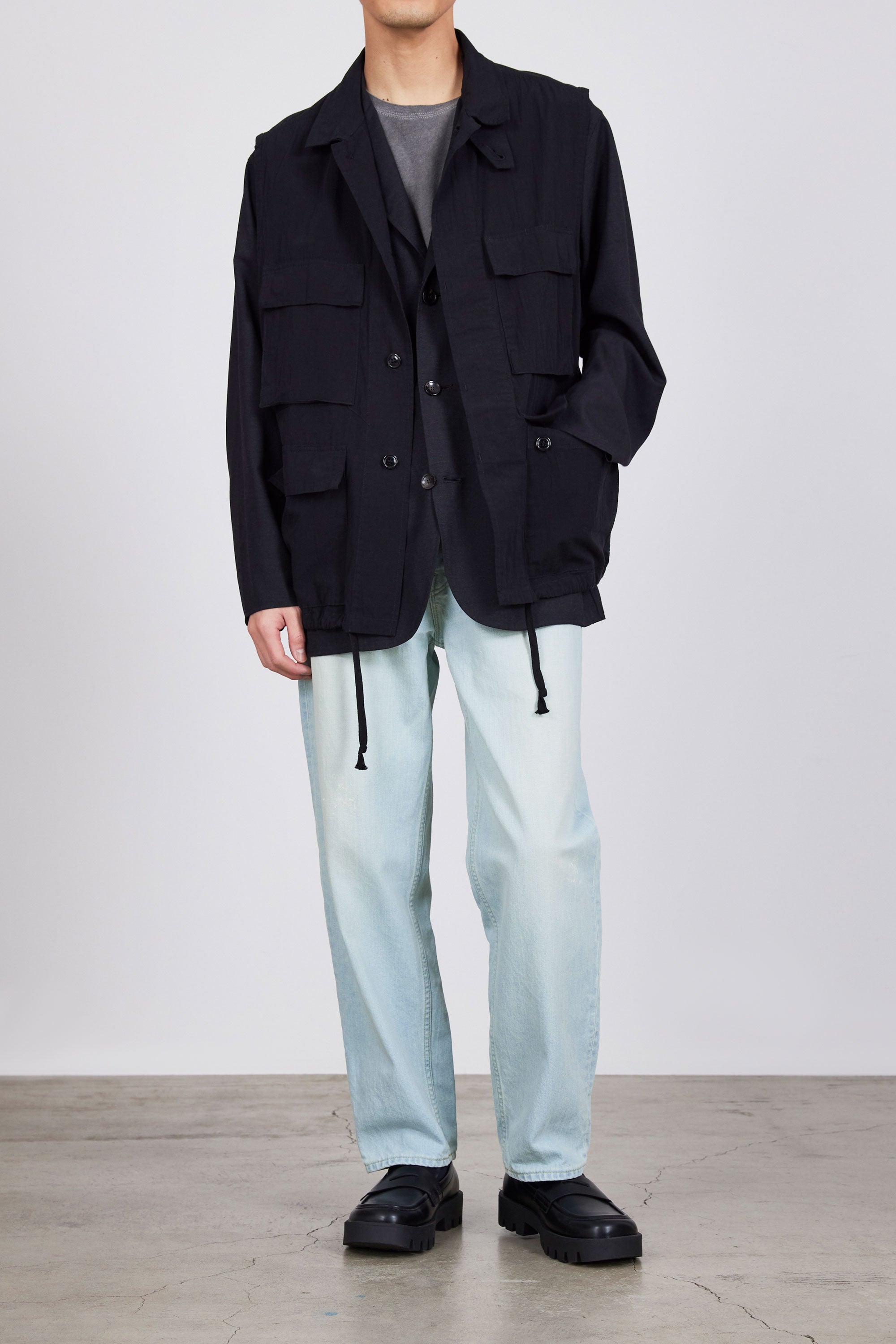 オーガニックコットン12ozデニム / レギュラーフィットジーンズ, Bleached