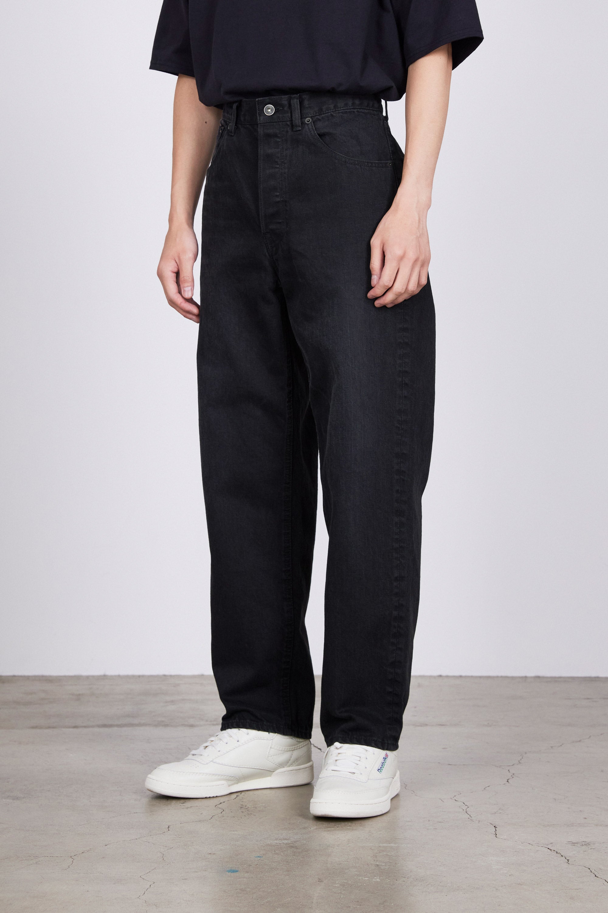 オーガニックコットン12ozデニム / レギュラーフィットジーンズ, Black