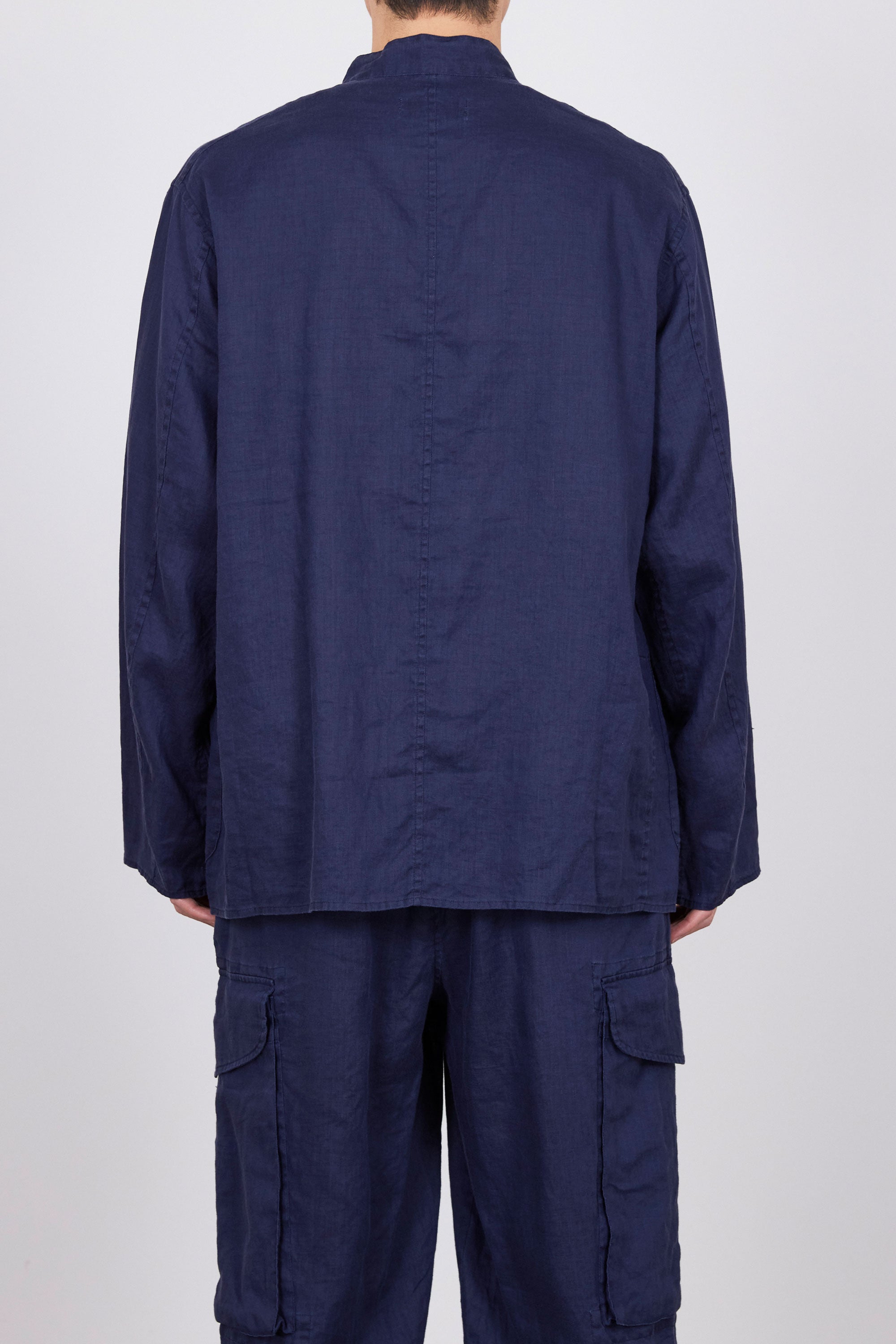 60/- LINEN POPLIN WORK JACKET, Faded Navy
