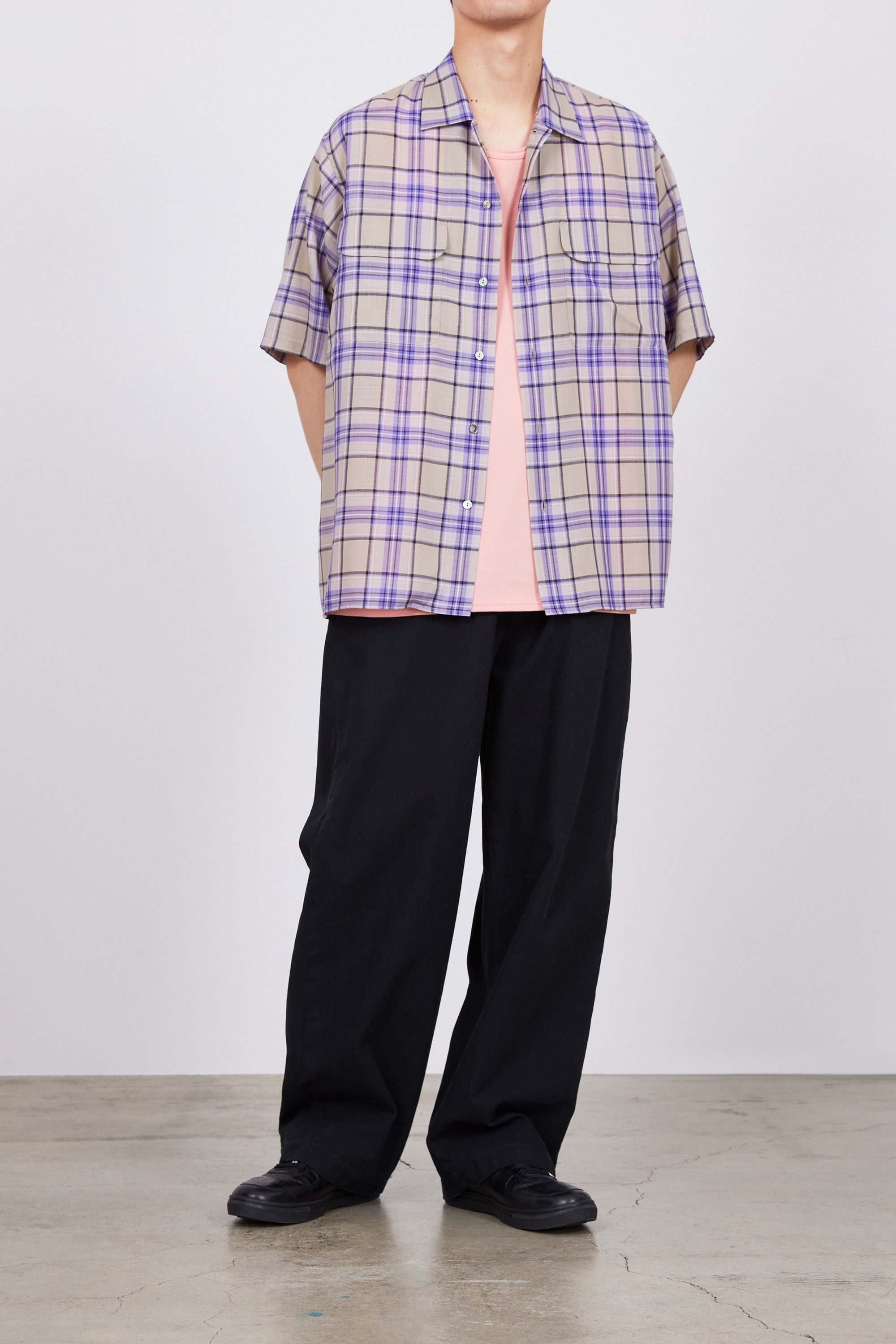 ORGANIC COTTON GABARDINE U.S.ARMY CHINO TROUSERS, Black