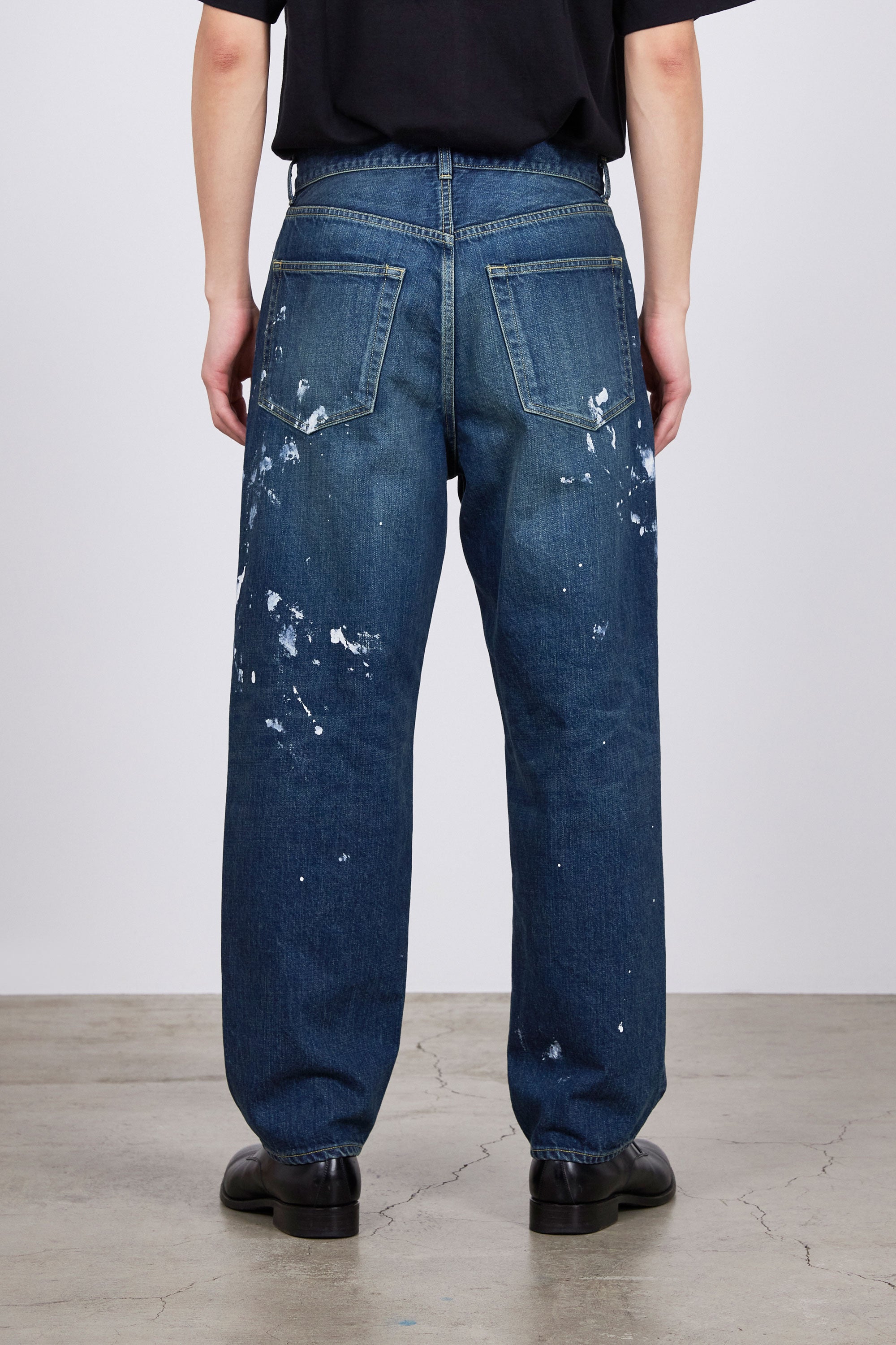 オーガニックコットン12ozデニム / レギュラーフィットジーンズ, Indigo Painted