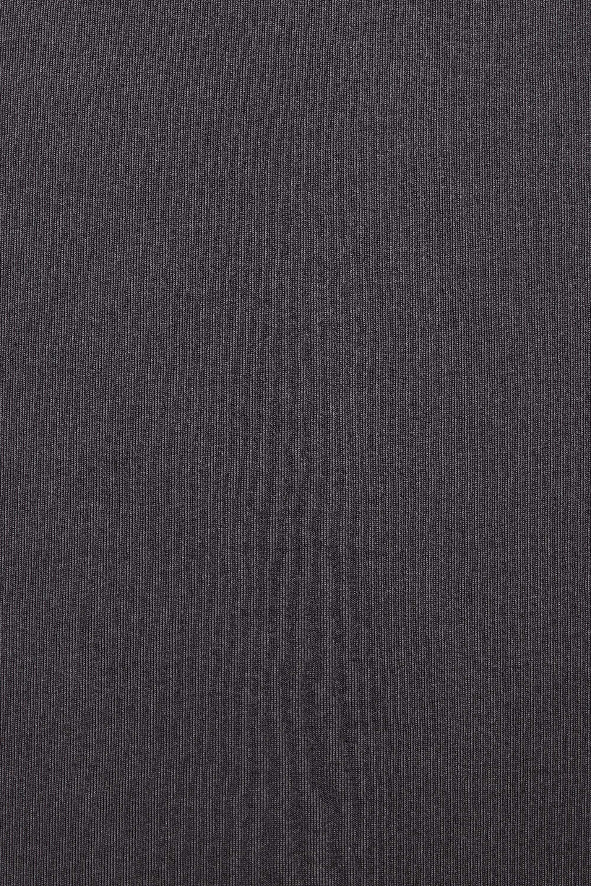 オーガニックコットン30/1引き揃えBD天竺ボーダー / バスクシャツ S/S, Charcoal