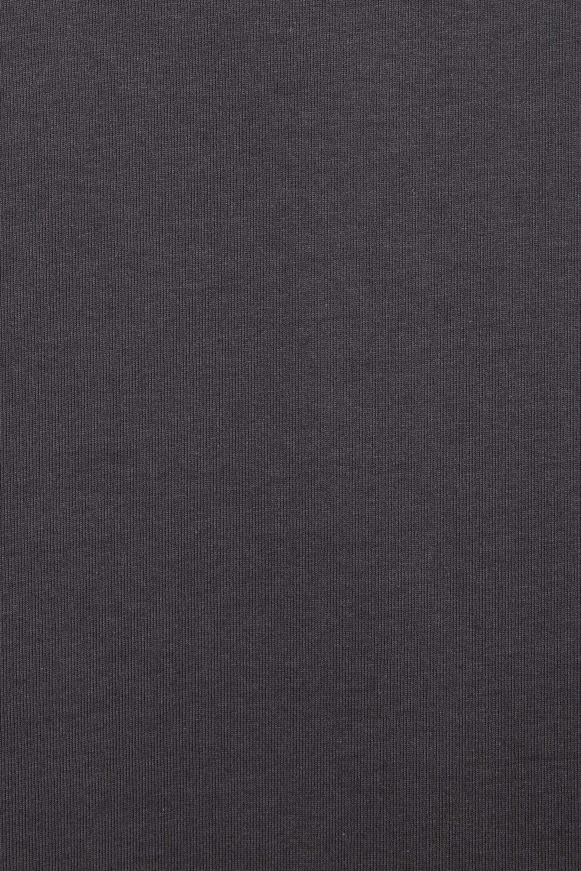 30//1 ORGANIC COTTON KNIT BASQE SHIRT S/S, Charcoal