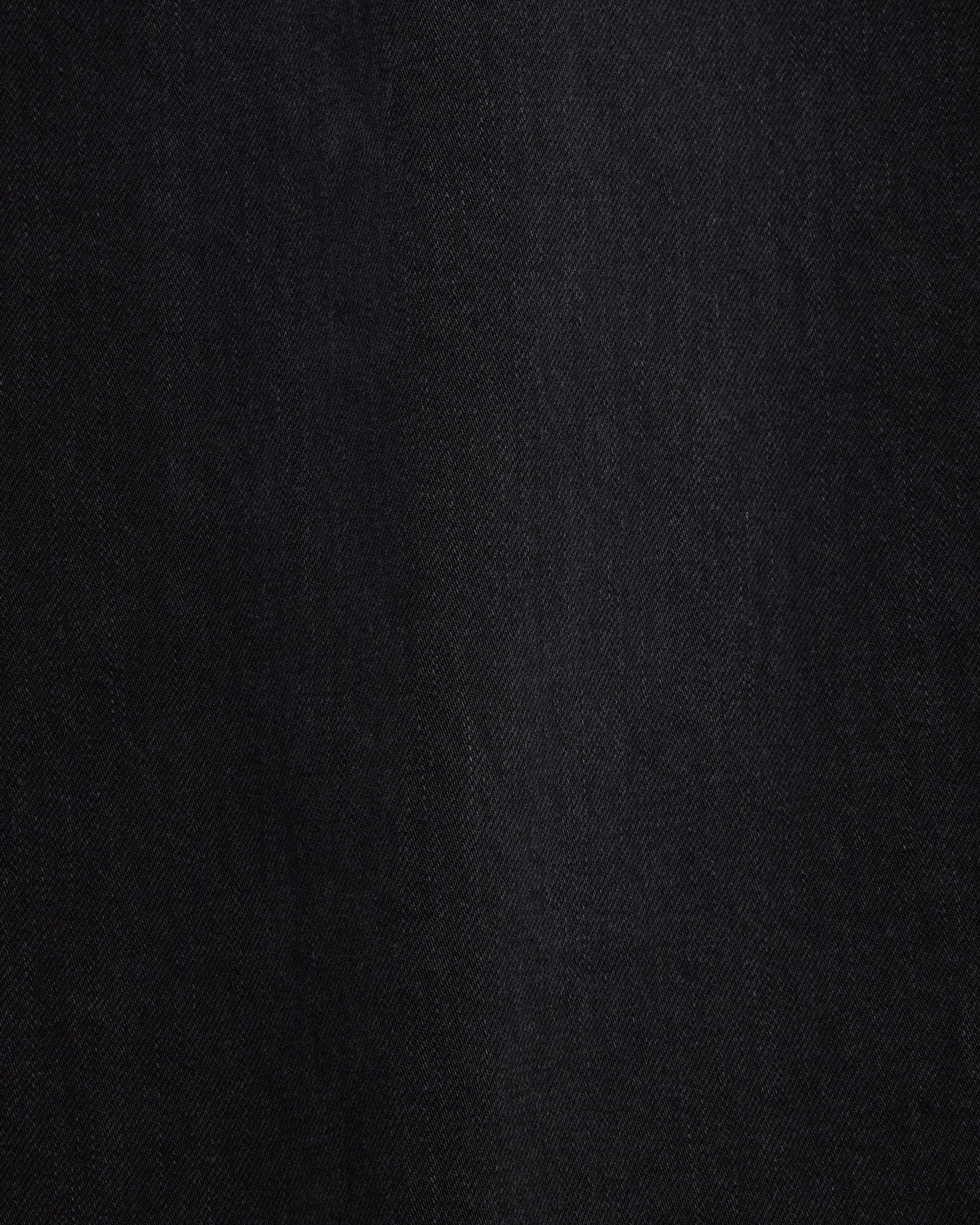 ORGANIC COTTON 12oz DENIM LOOSE STRAIGHT FIT JEANS, Black