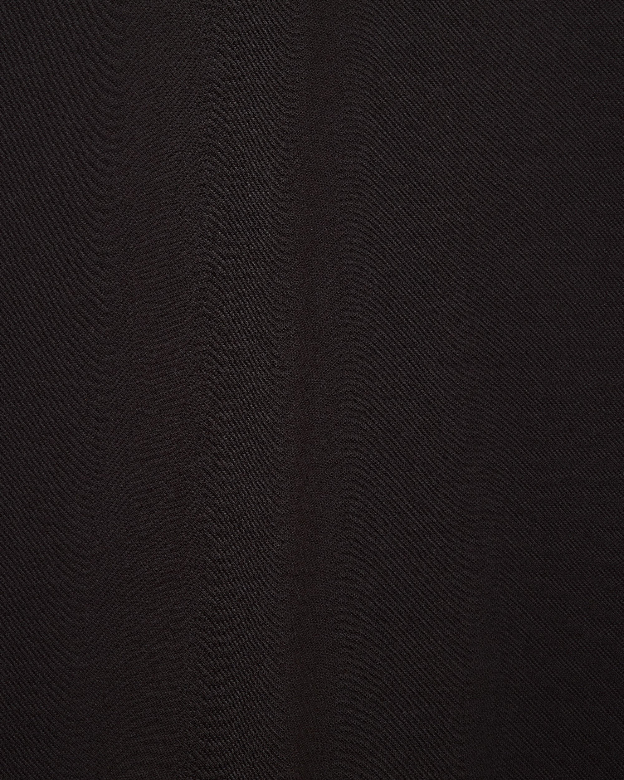 オーガニックコットン強燃ドライカノコ / 2ボタンポロL/S TEE, Ink Black