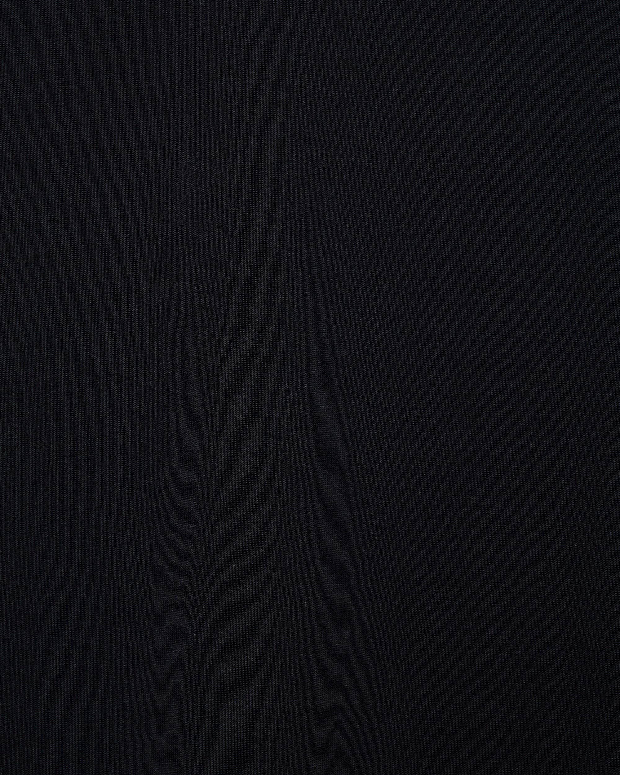 リサイクルスビンオーガニックコットン度詰め天竺 / ルーズフィットポケットTEE, Black