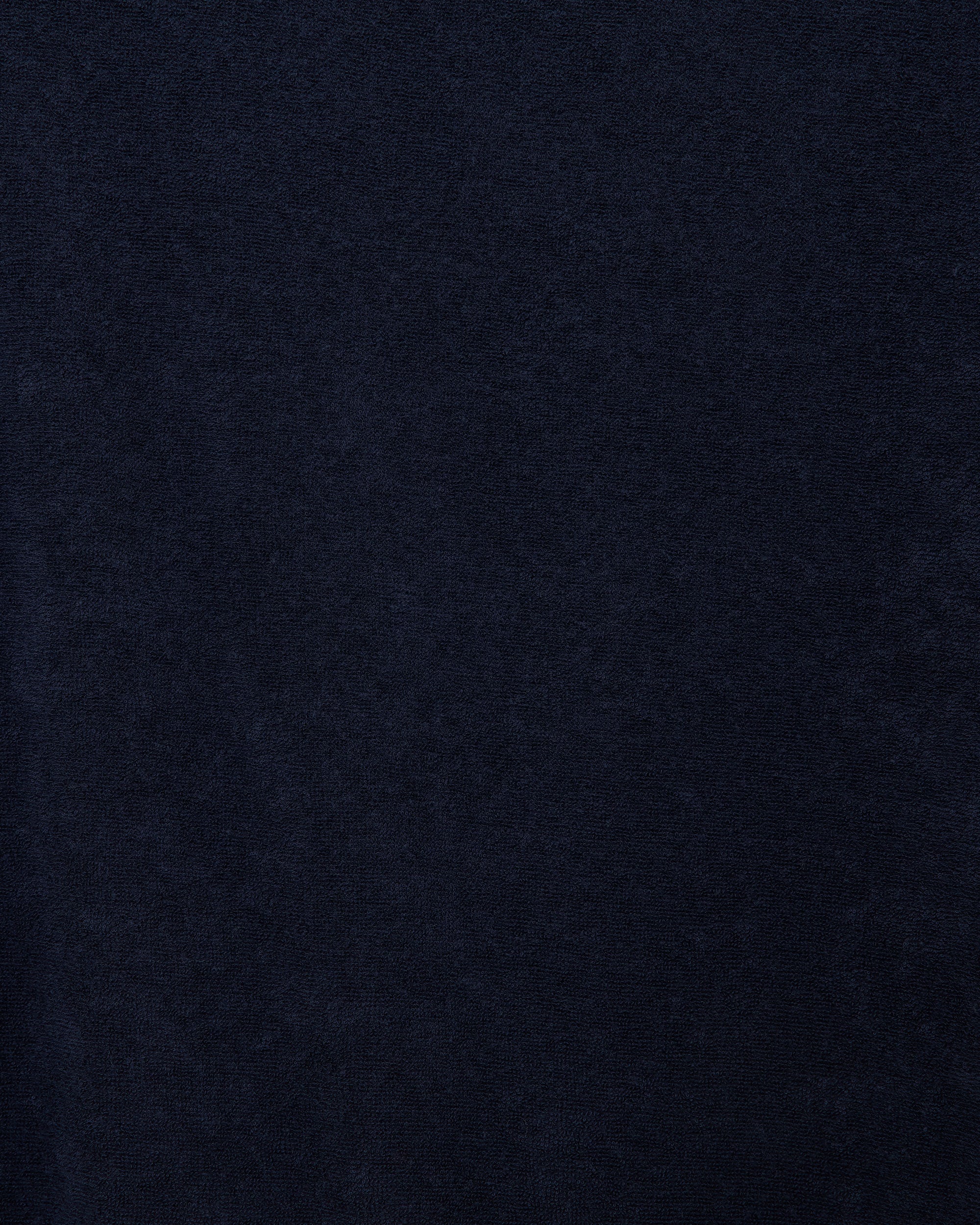 ORGANIC COTTON PILE RINGER PILE TEE, Navy