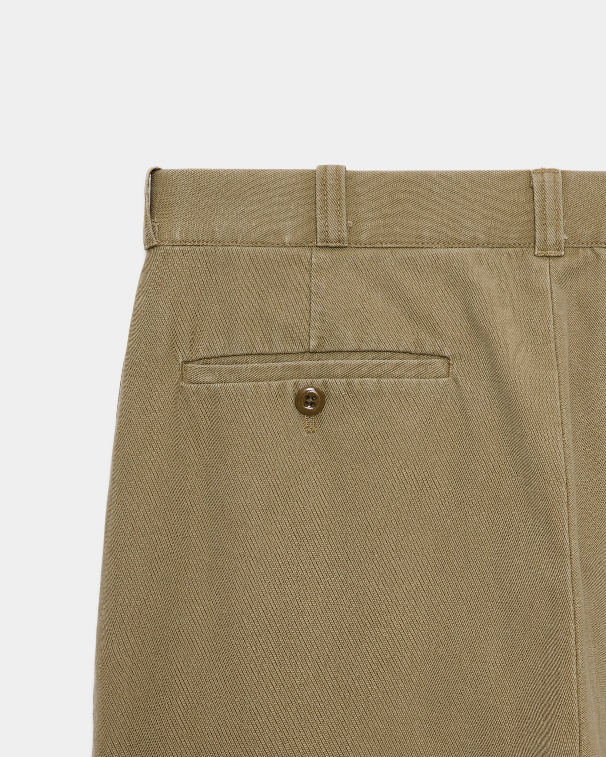 ORGANIC COTTON GABARDINE U.S.ARMY CHINO TROUSERS, Beige