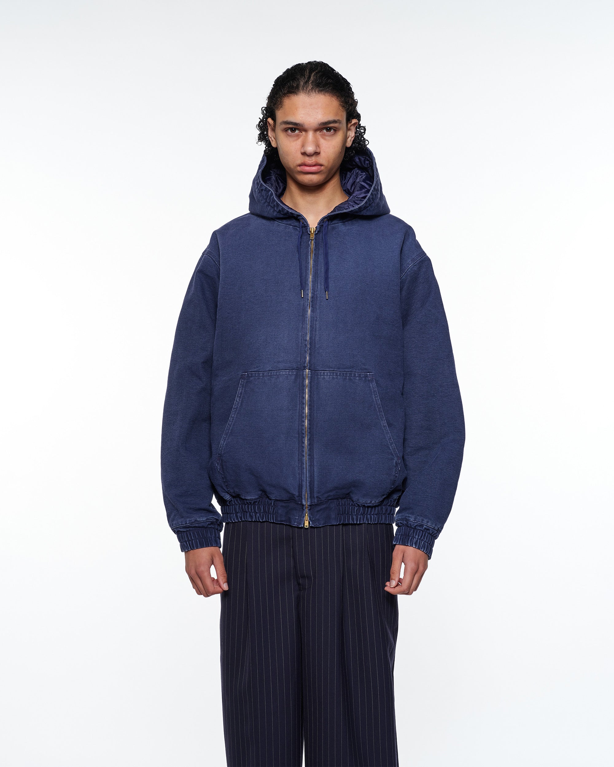 ORGANIC COTTON DUCK WORKERS PARKA, Navy