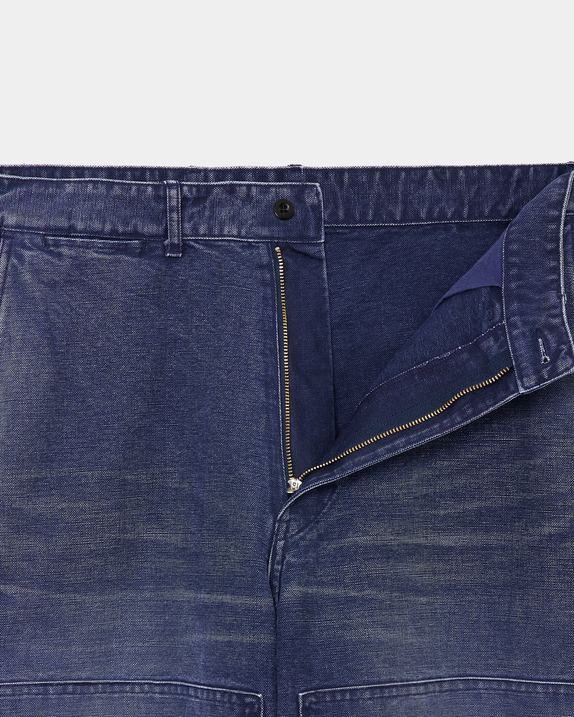 ORGANIC COTTON DUCK DOUBLE KNEE PANTS, Navy