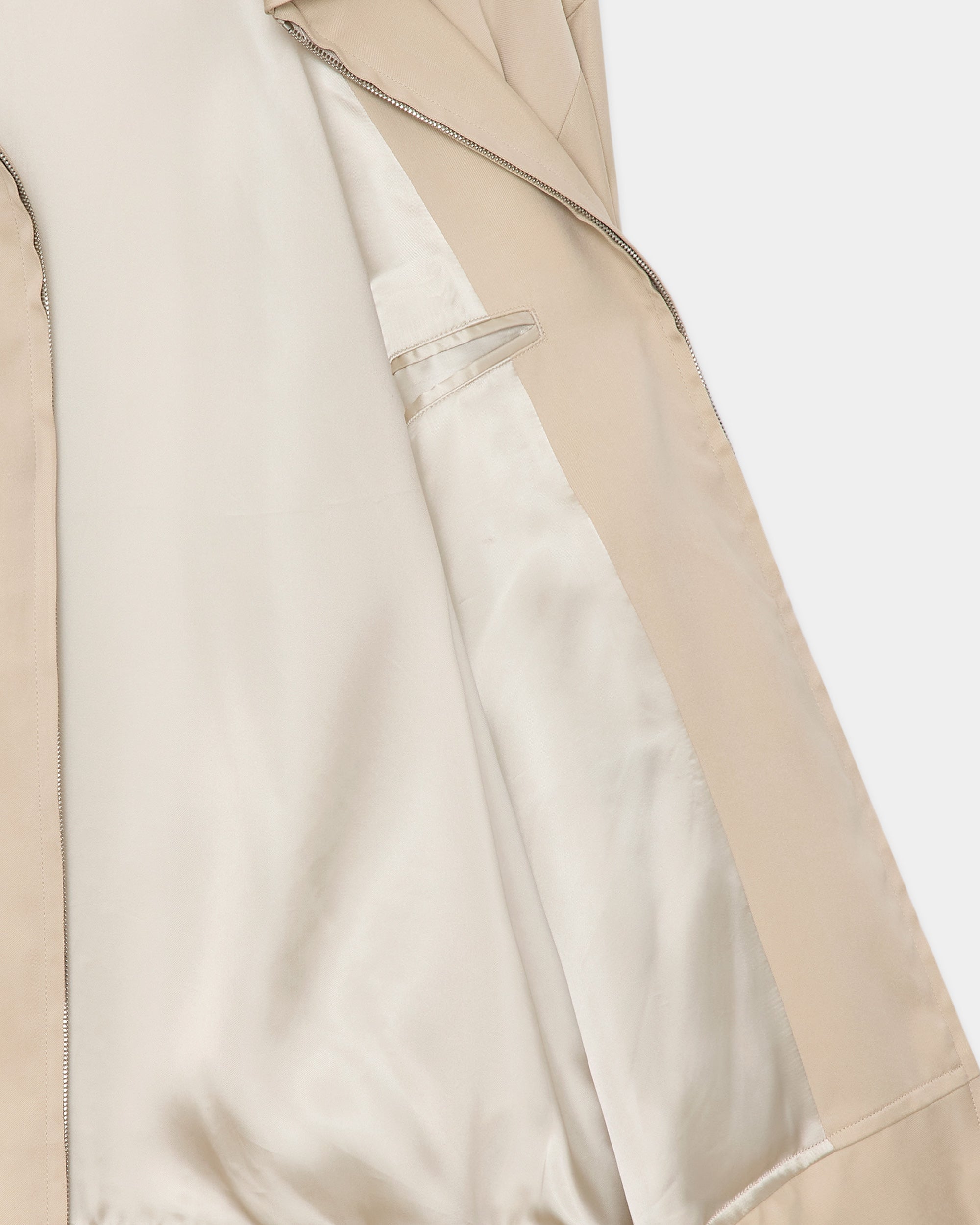CUPRA DOUBLE CLOTH 50's JACKET, Ivory